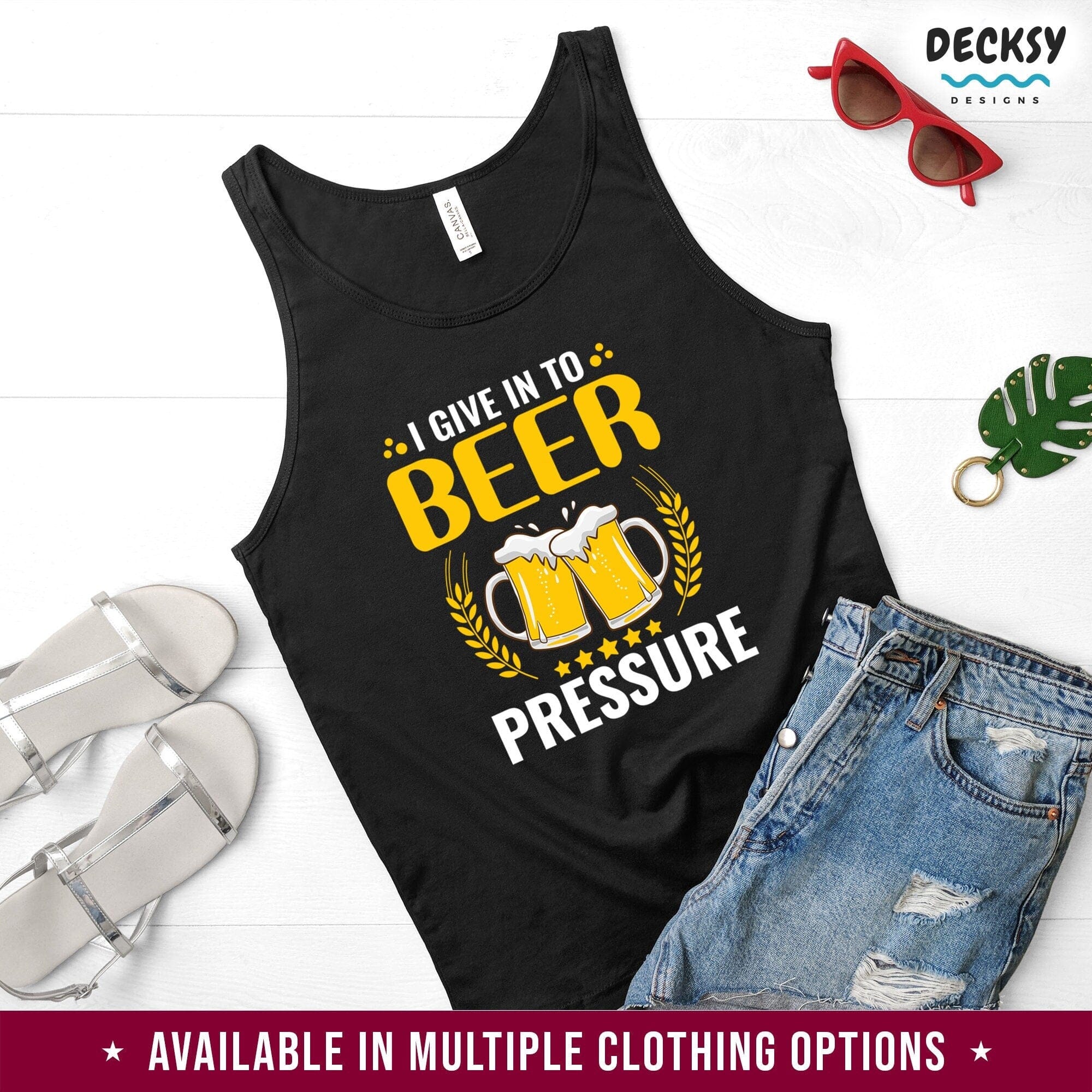Beer Pressure Shirt, Drinking Buddies Gift-Clothing:Gender-Neutral Adult Clothing:Tops & Tees:T-shirts:Graphic Tees-DecksyDesigns