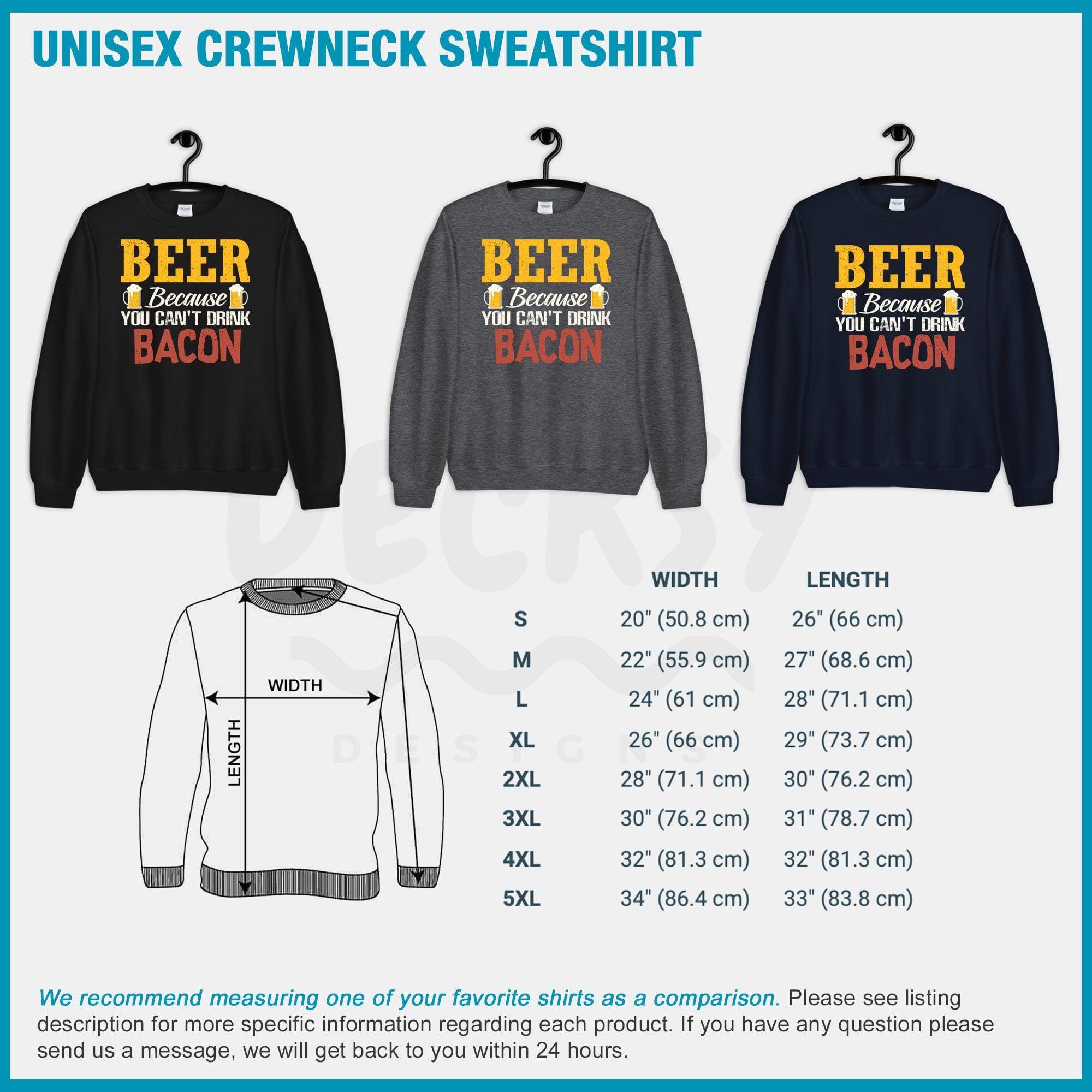 Beer Shirt, Bacon Lover Gift-Clothing:Gender-Neutral Adult Clothing:Tops & Tees:T-shirts:Graphic Tees-DecksyDesigns