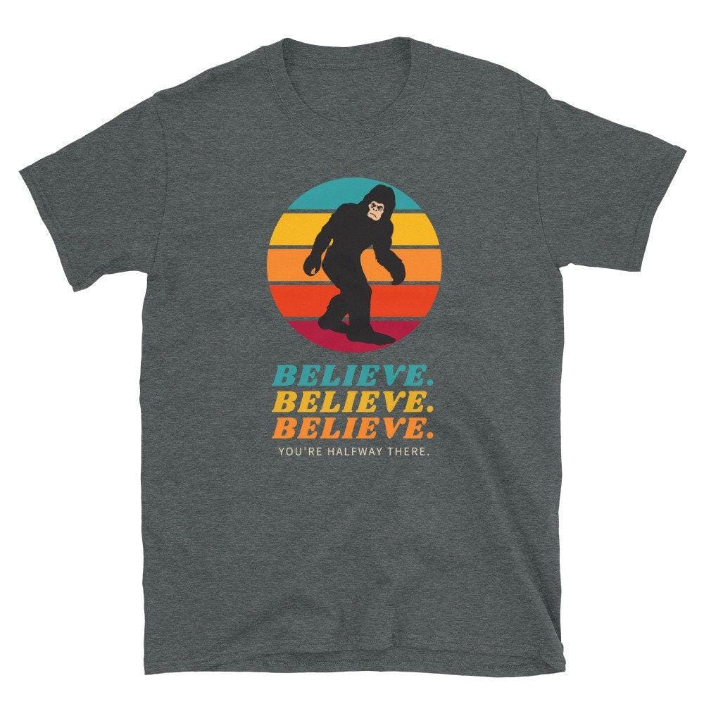 Bigfoot Shirt, Sasquatch Gift Tee-Clothing:Gender-Neutral Adult Clothing:Tops & Tees:T-shirts:Graphic Tees-DecksyDesigns