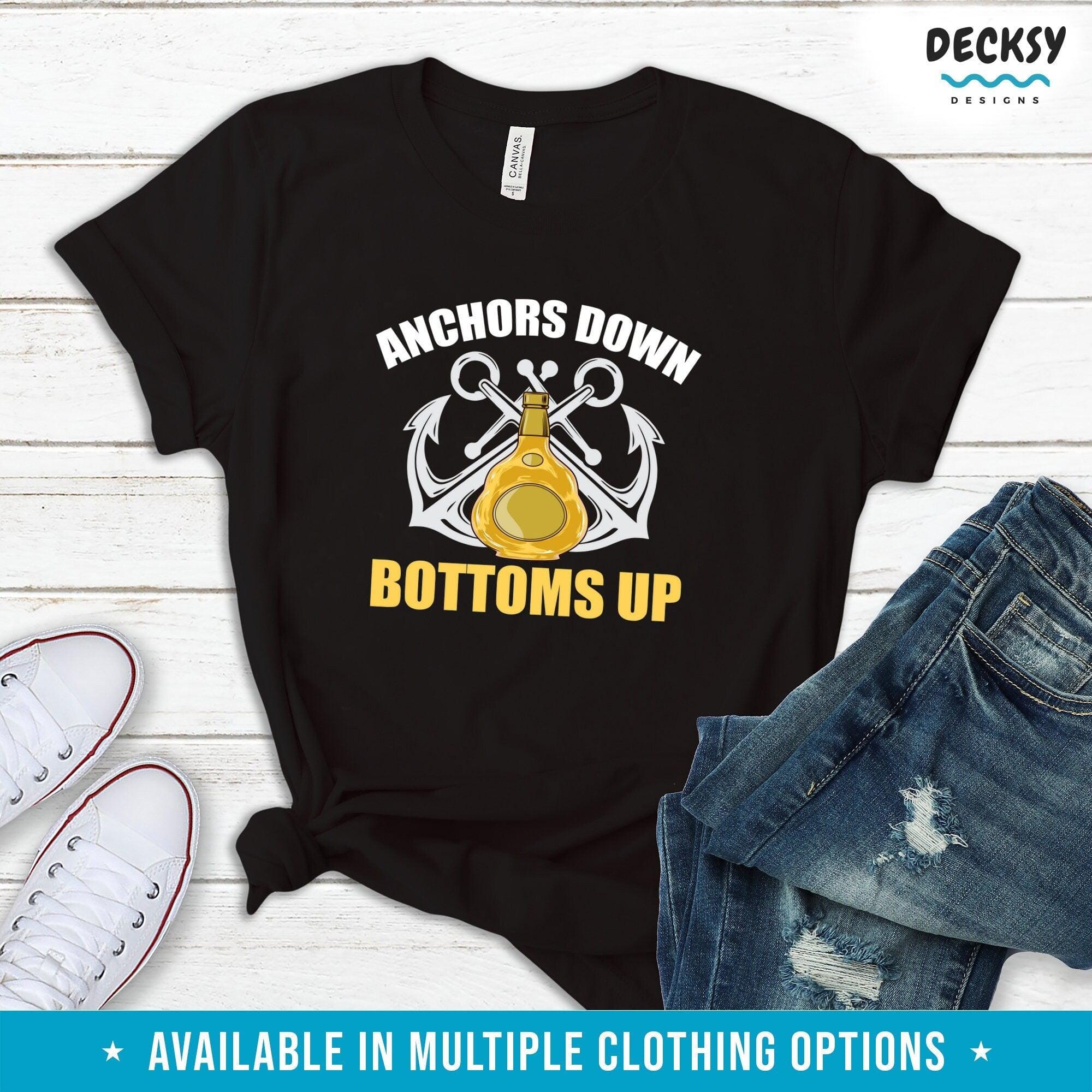 Boat Drinking Shirt, Sailing Lover Gift-Clothing:Gender-Neutral Adult Clothing:Tops & Tees:T-shirts:Graphic Tees-DecksyDesigns