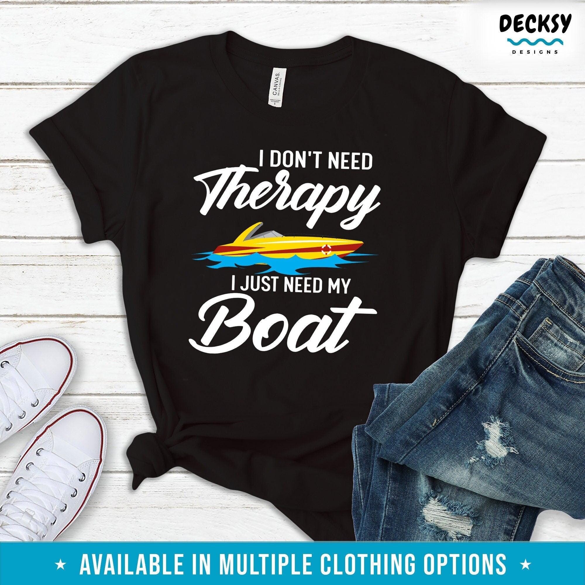 Boat Lover Shirt, Boating Gift-Clothing:Gender-Neutral Adult Clothing:Tops & Tees:T-shirts:Graphic Tees-DecksyDesigns