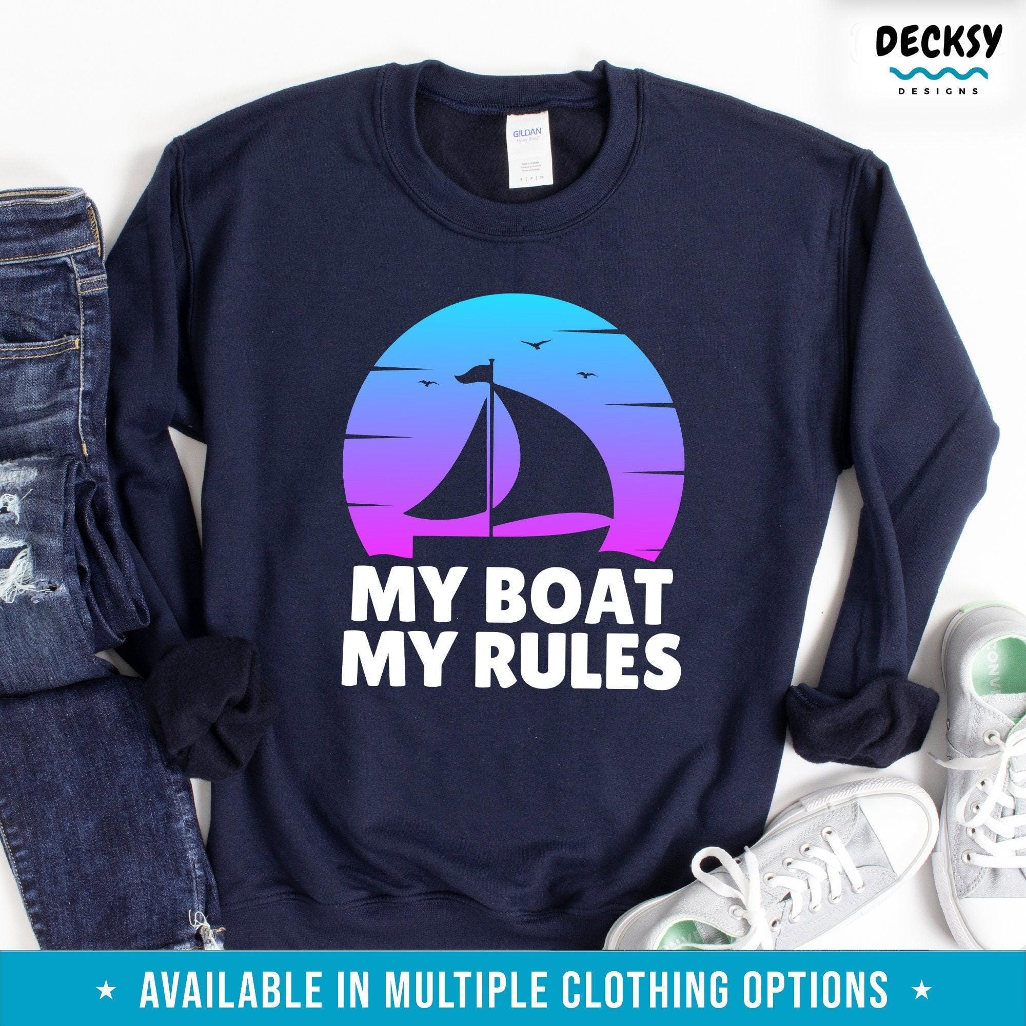 Boat Owner Shirt, Gift For Boat Lover-Clothing:Gender-Neutral Adult Clothing:Tops & Tees:T-shirts:Graphic Tees-DecksyDesigns