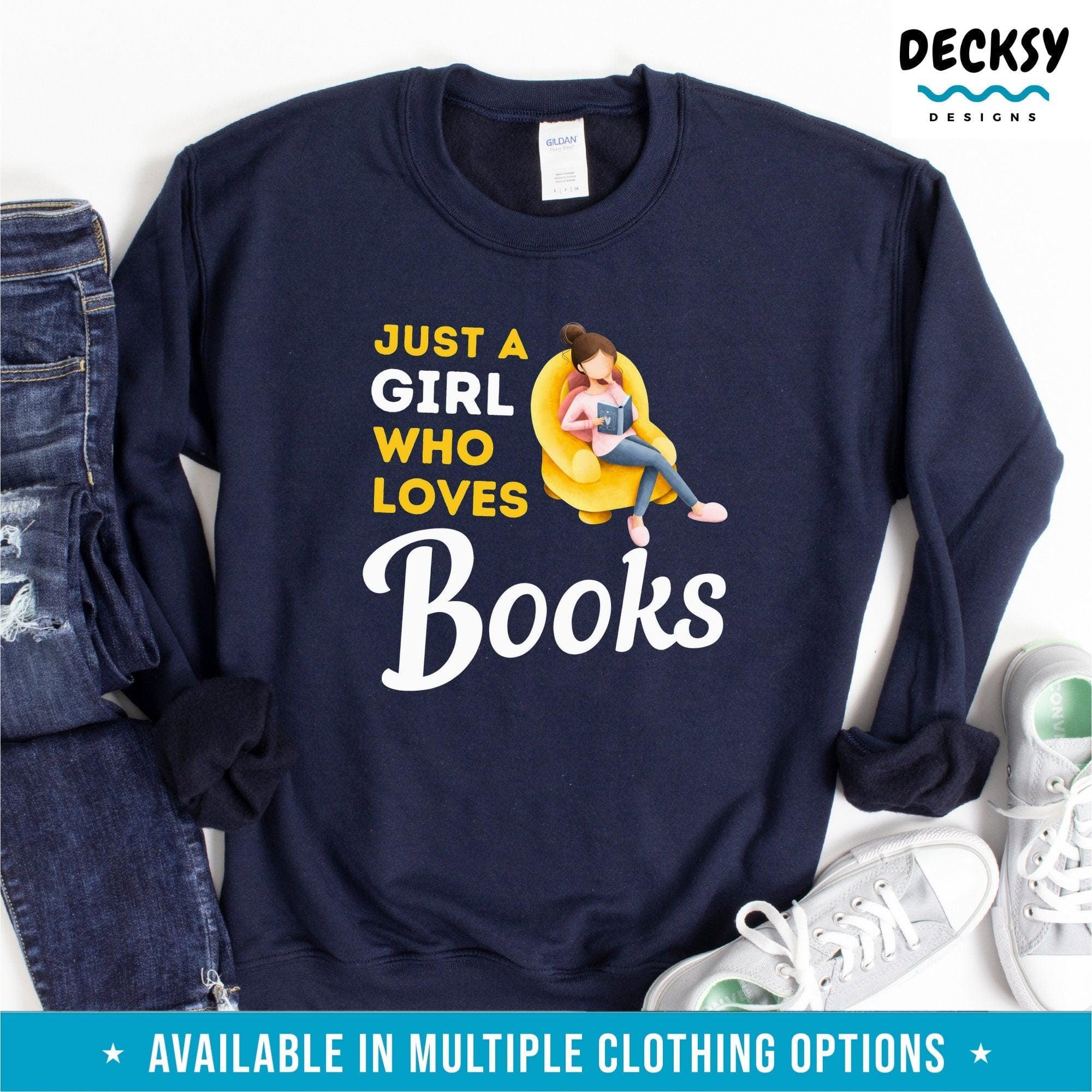 Book Shirt for Women, Gift For Book Lover-Clothing:Gender-Neutral Adult Clothing:Tops & Tees:T-shirts:Graphic Tees-DecksyDesigns