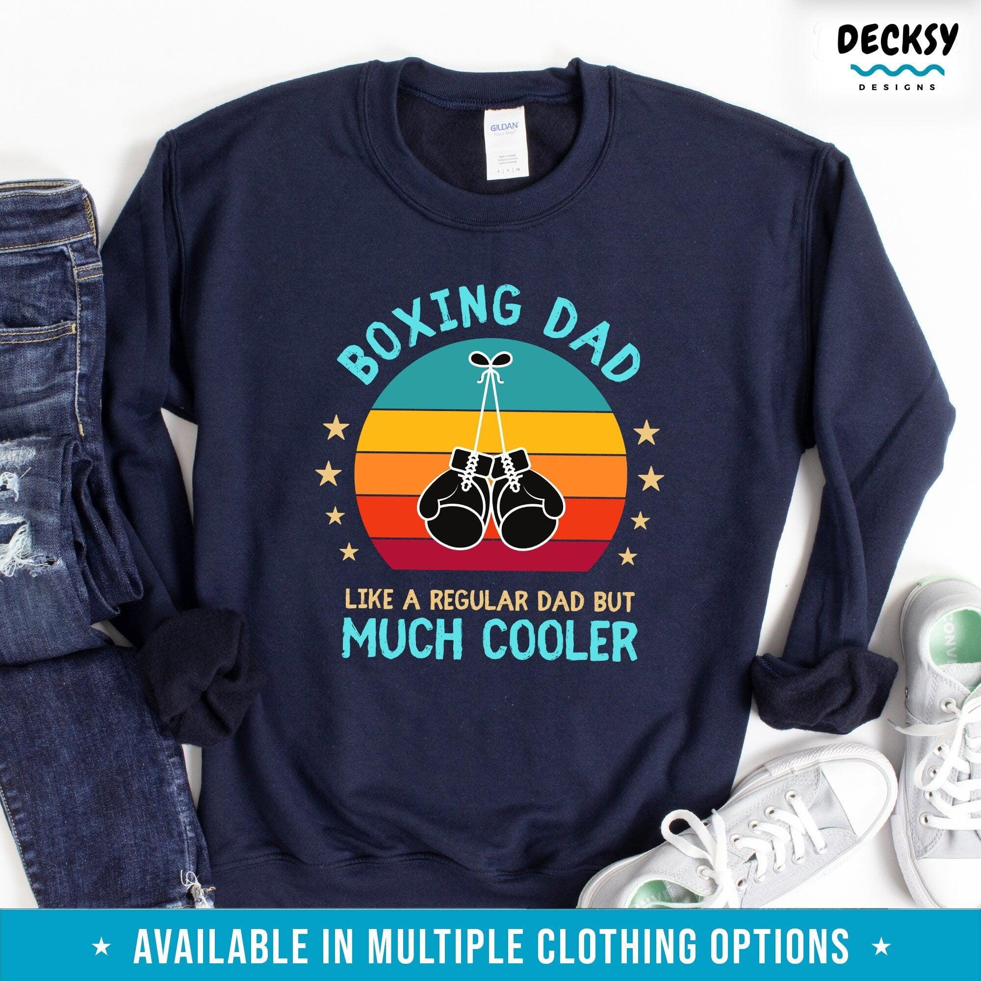 Boxing Shirt For Dad, Boxing Lover Gift-Clothing:Gender-Neutral Adult Clothing:Tops & Tees:T-shirts:Graphic Tees-DecksyDesigns