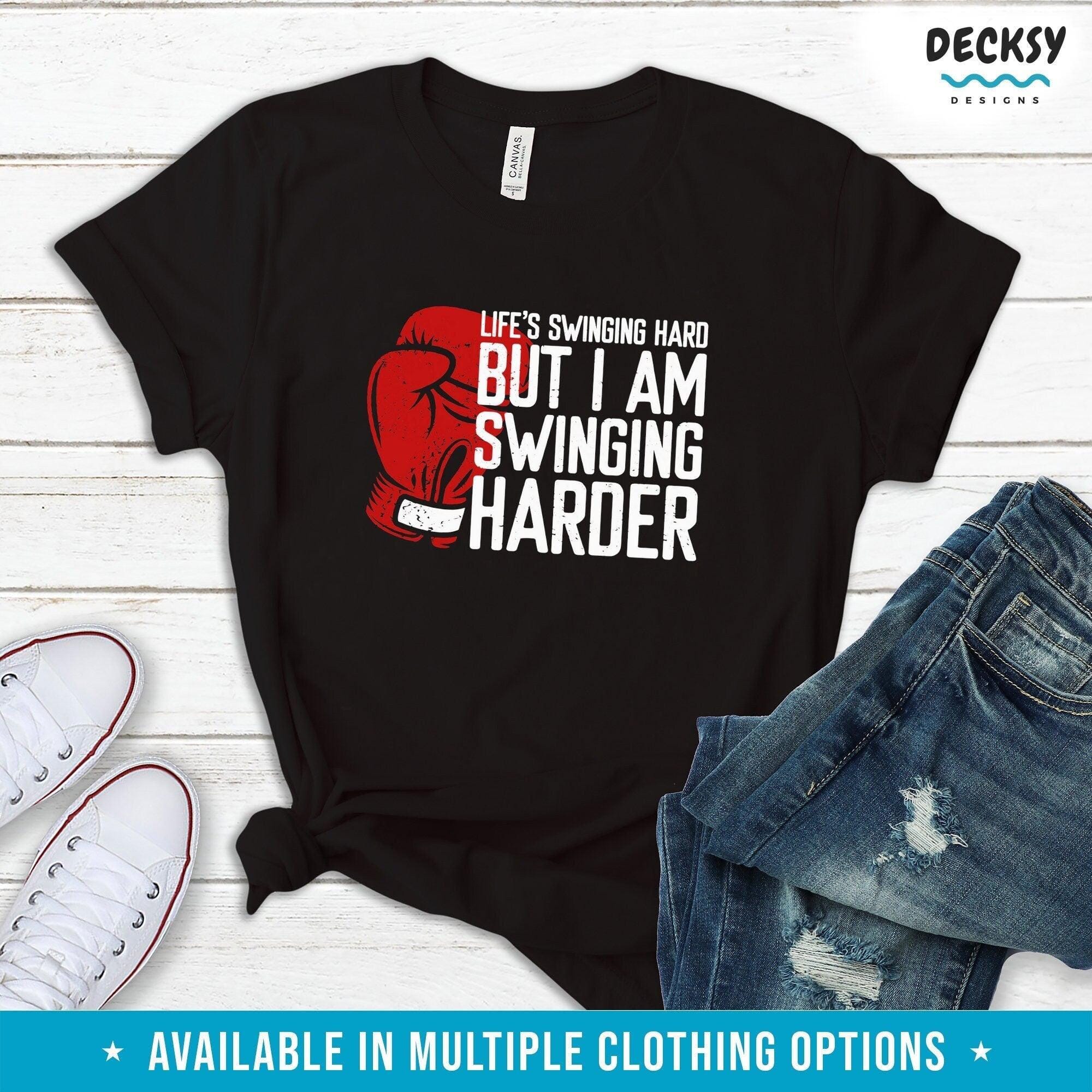 Boxing Shirt, Gift For Boxer-Clothing:Gender-Neutral Adult Clothing:Tops & Tees:T-shirts:Graphic Tees-DecksyDesigns