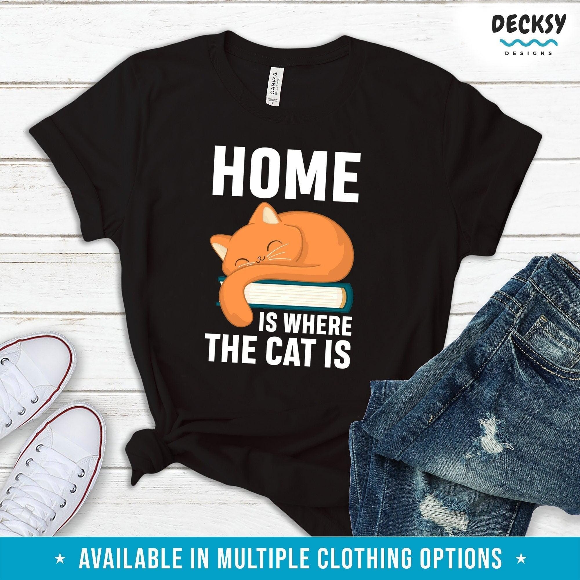 Cat Lover T-Shirt, Gift For Cat Owner-Clothing:Gender-Neutral Adult Clothing:Tops & Tees:T-shirts:Graphic Tees-DecksyDesigns