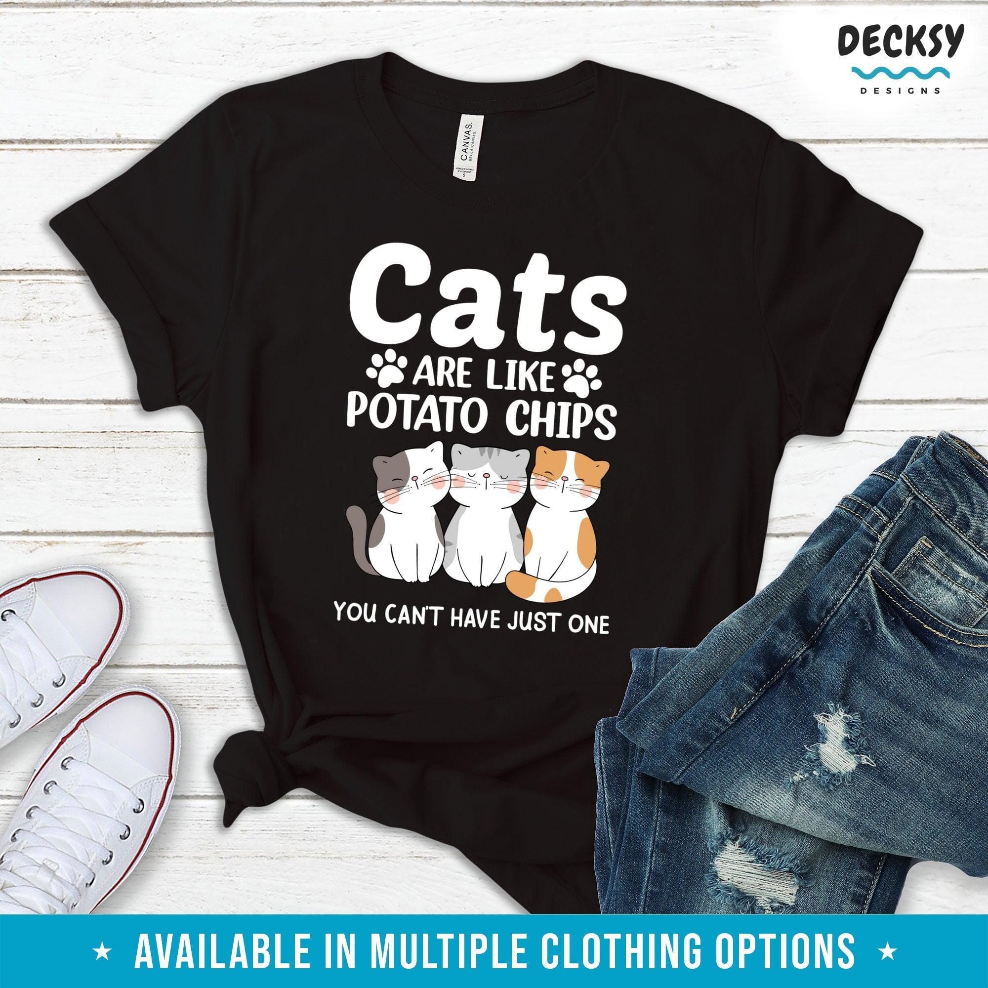 Cat Owner Tshirt, Gift For Cat Lover, Cat Mom And Dad Sweatshirt Hoodie-Clothing:Gender-Neutral Adult Clothing:Tops & Tees:T-shirts:Graphic Tees-DecksyDesigns