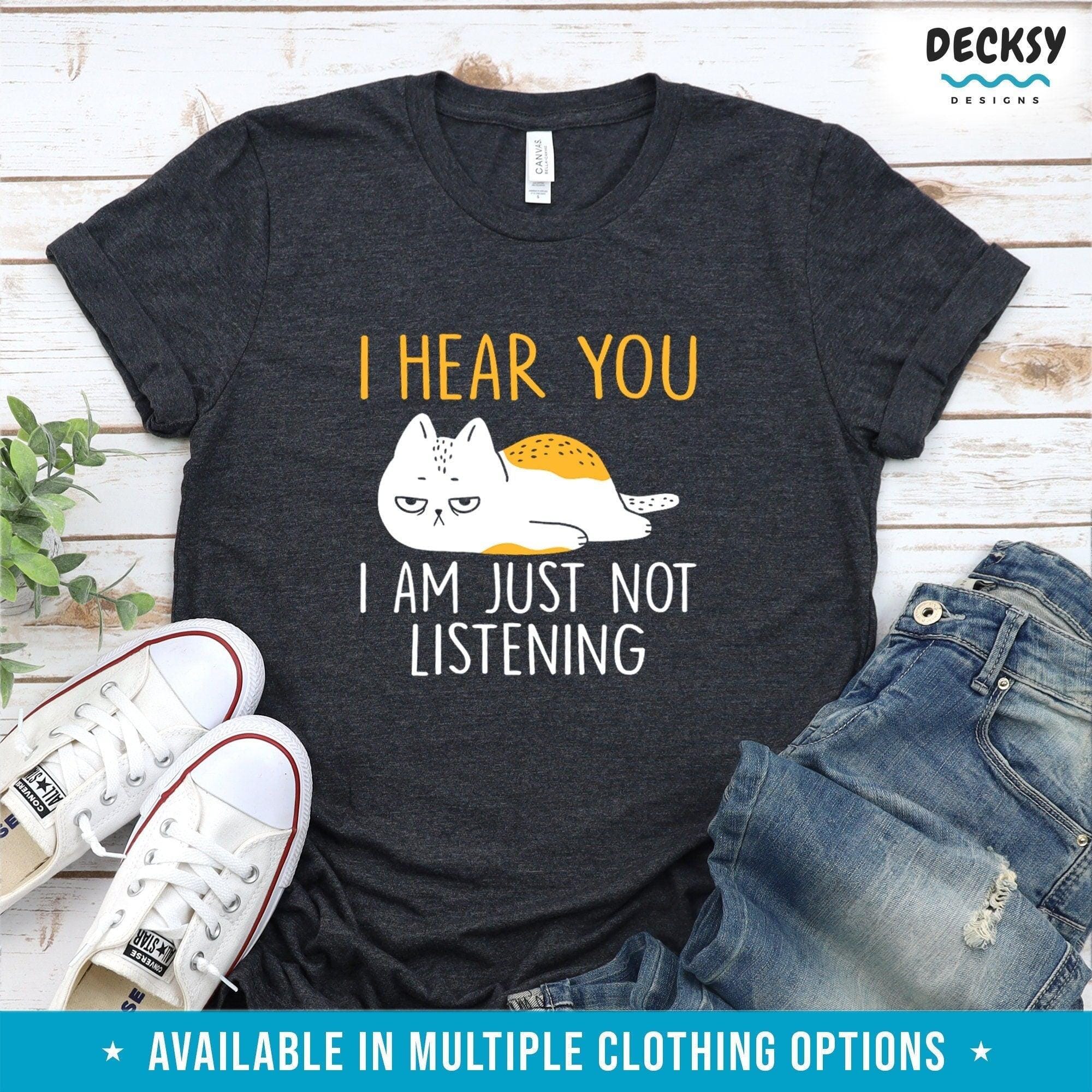 Cat Shirt, Gift For Cat Lover-Clothing:Gender-Neutral Adult Clothing:Tops & Tees:T-shirts:Graphic Tees-DecksyDesigns