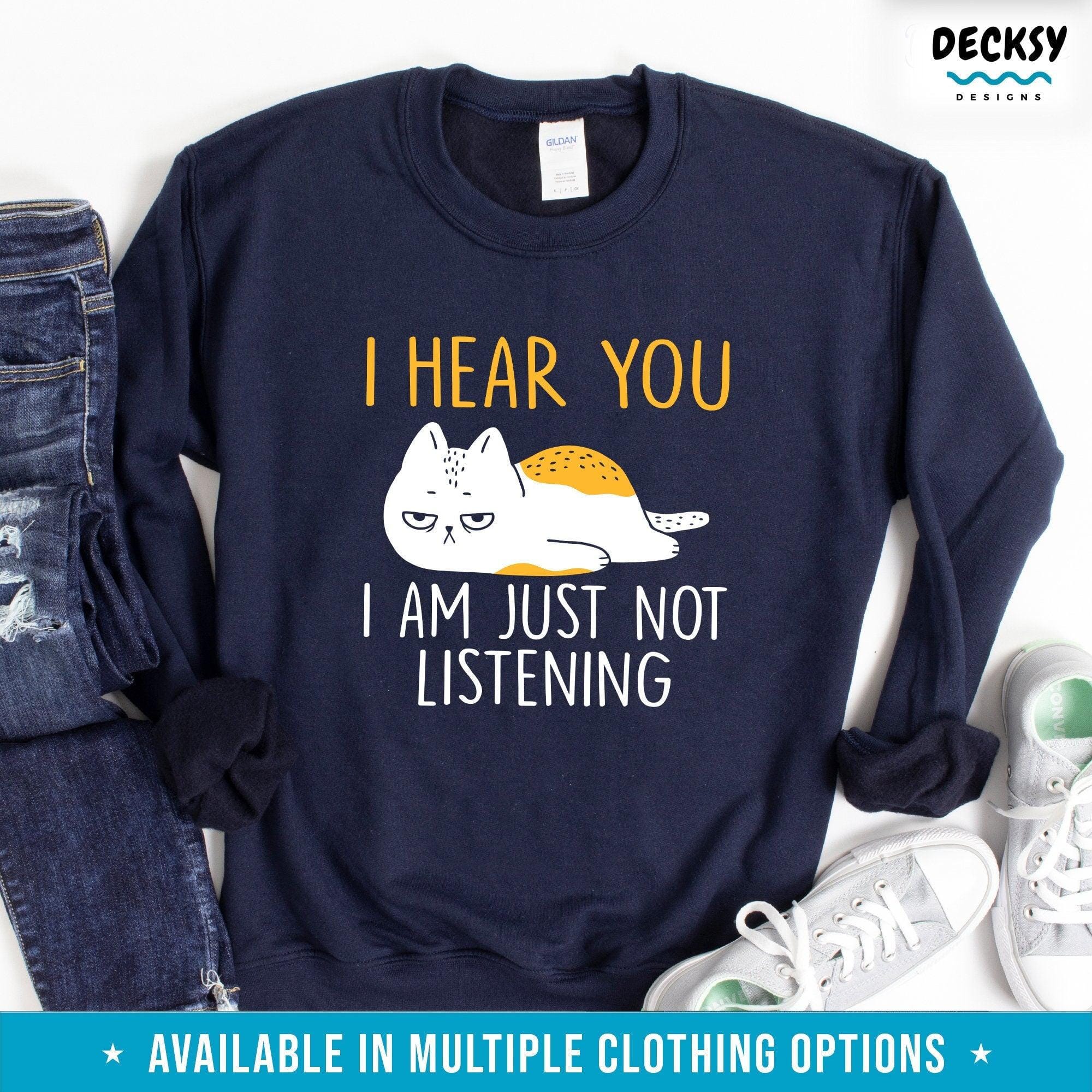 Cat Shirt, Gift For Cat Lover-Clothing:Gender-Neutral Adult Clothing:Tops & Tees:T-shirts:Graphic Tees-DecksyDesigns