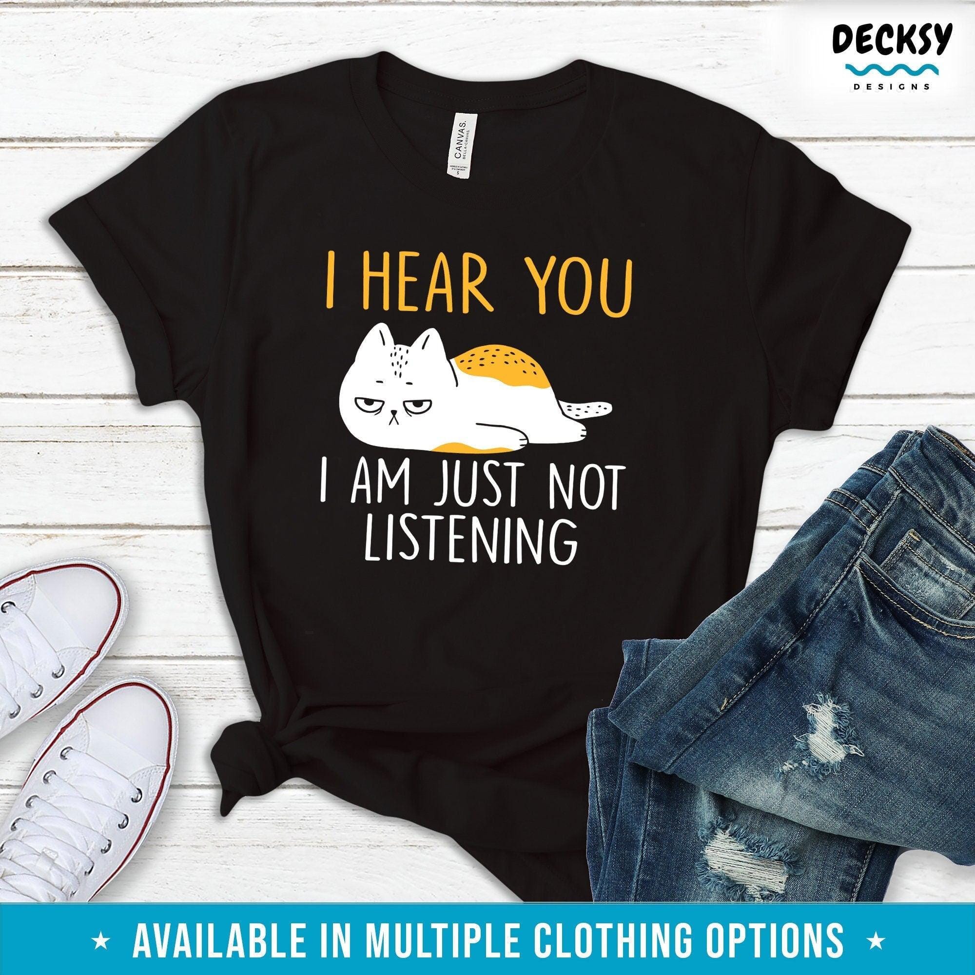 Cat Shirt, Gift For Cat Lover-Clothing:Gender-Neutral Adult Clothing:Tops & Tees:T-shirts:Graphic Tees-DecksyDesigns