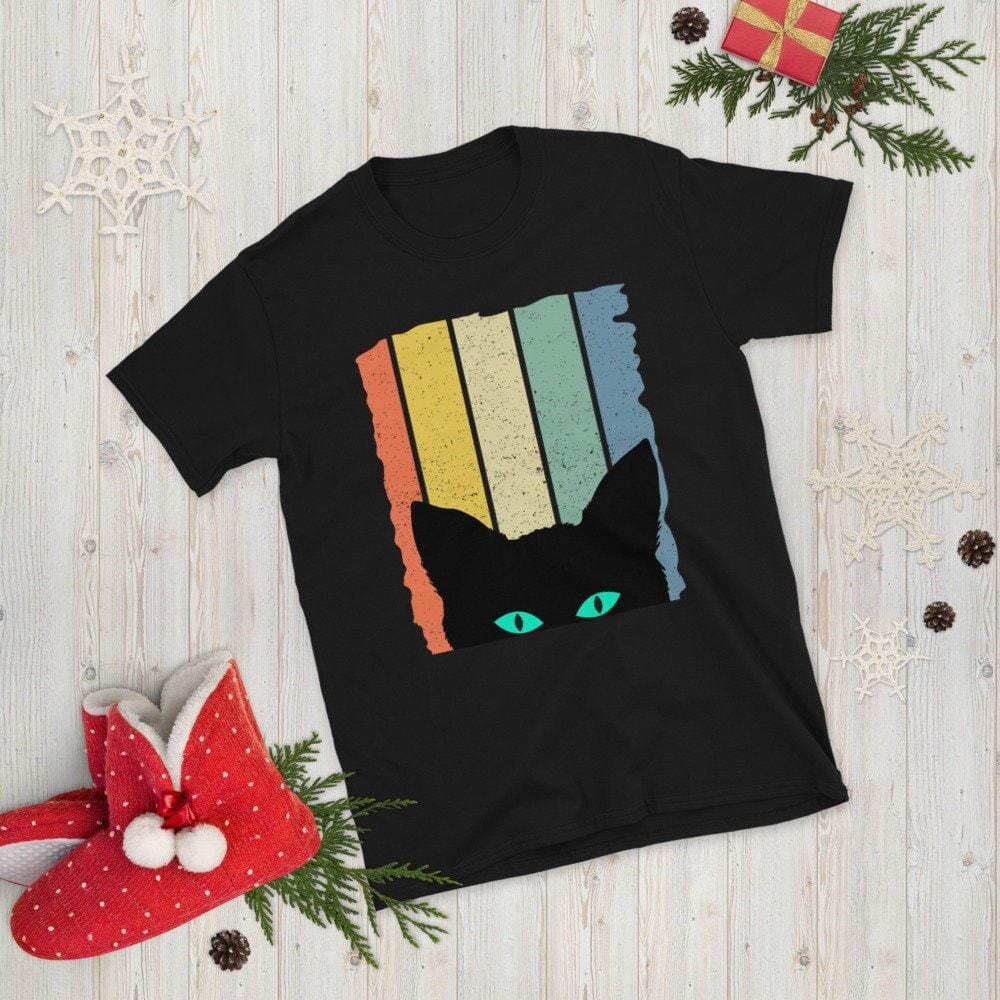 Cat Shirt, Halloween Gift-Clothing:Gender-Neutral Adult Clothing:Tops & Tees:T-shirts:Graphic Tees-DecksyDesigns
