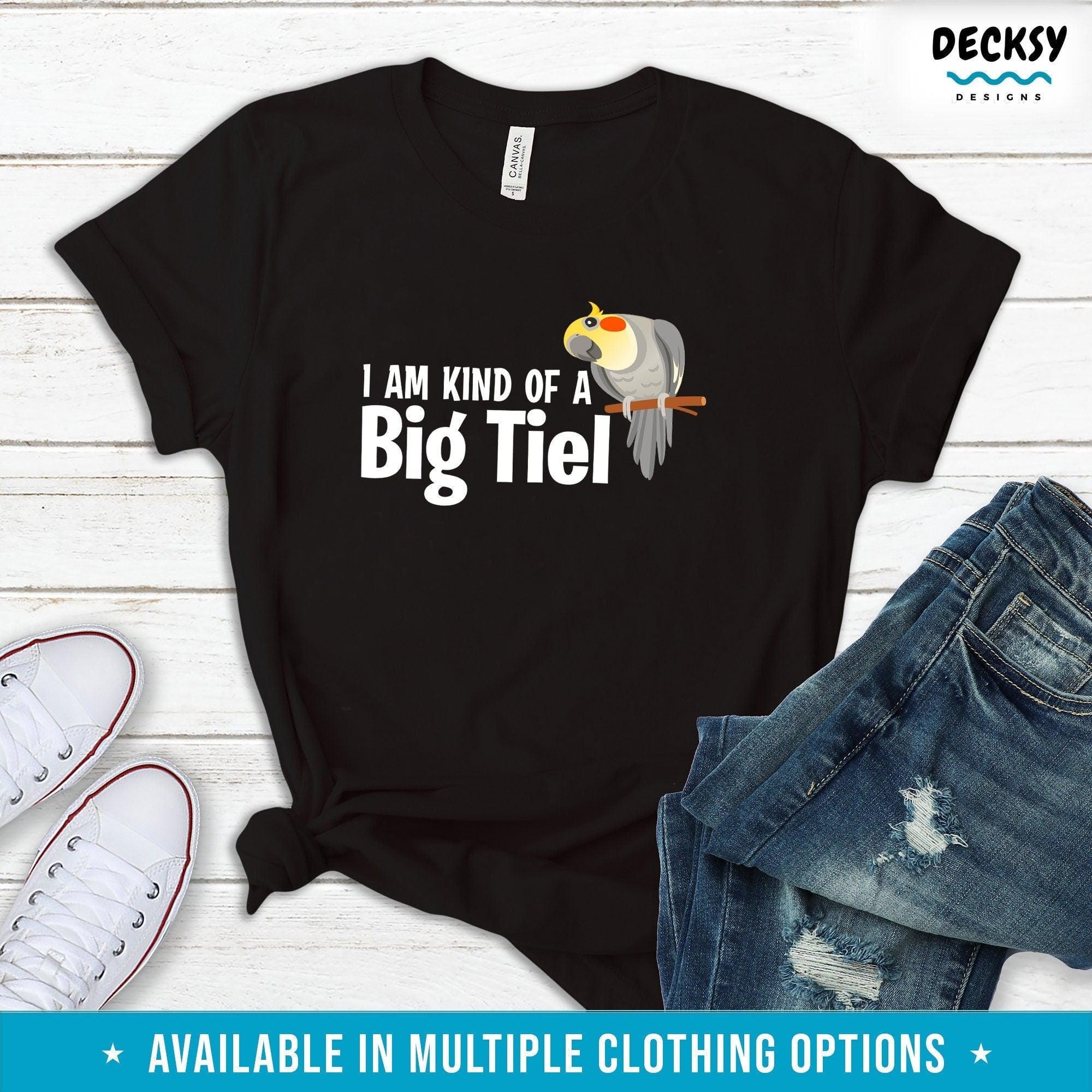 Cockatiel Shirt, Bird Lover Sweatshirt Hoodie, Cockatiel Owner Gift-Clothing:Gender-Neutral Adult Clothing:Tops & Tees:T-shirts:Graphic Tees-DecksyDesigns