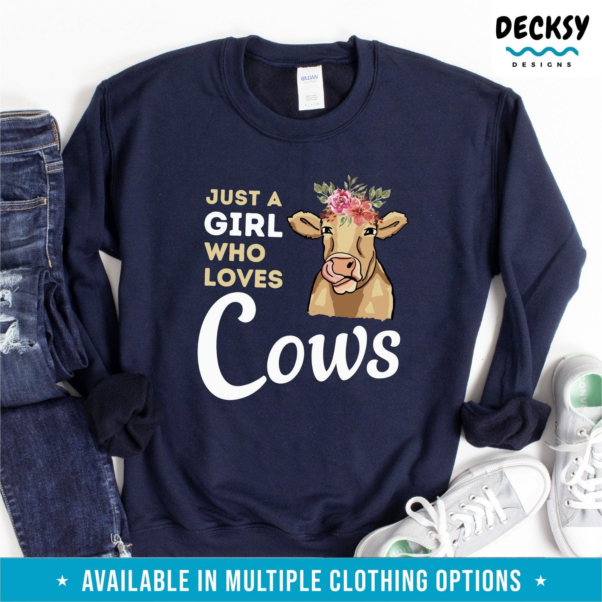Cow Shirt, Gift For Farm Animal Lover-Clothing:Gender-Neutral Adult Clothing:Tops & Tees:T-shirts:Graphic Tees-DecksyDesigns