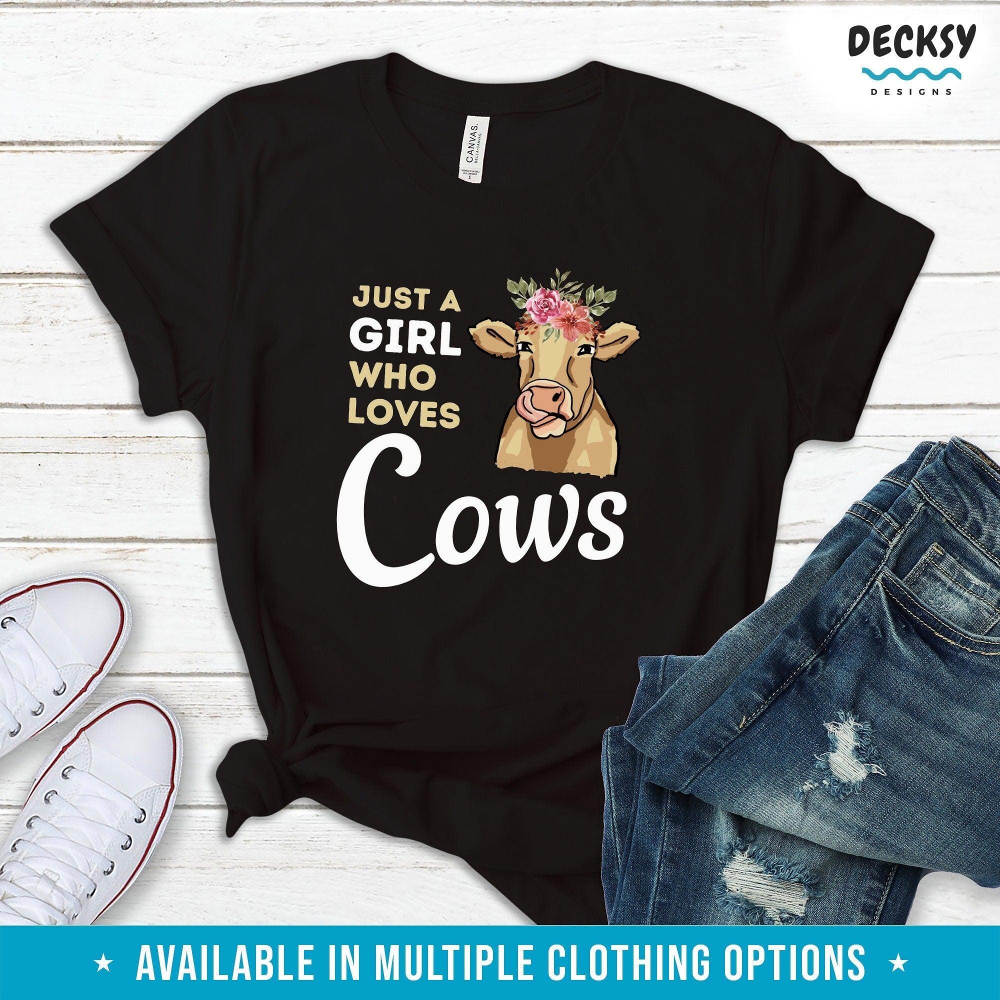 Cow Shirt, Gift For Farm Animal Lover-Clothing:Gender-Neutral Adult Clothing:Tops & Tees:T-shirts:Graphic Tees-DecksyDesigns