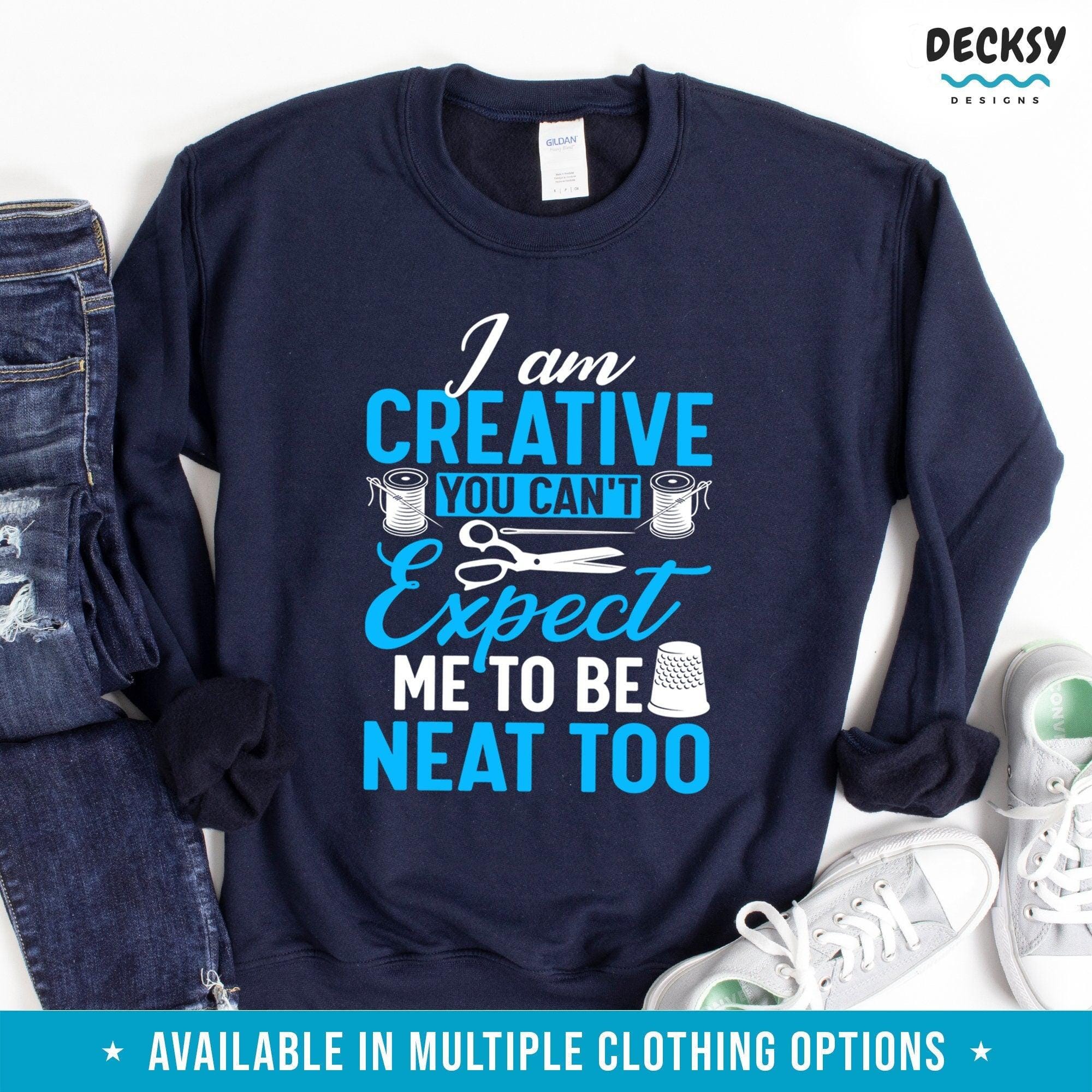 Crafty Shirt, Gift For Artist-Clothing:Gender-Neutral Adult Clothing:Tops & Tees:T-shirts:Graphic Tees-DecksyDesigns