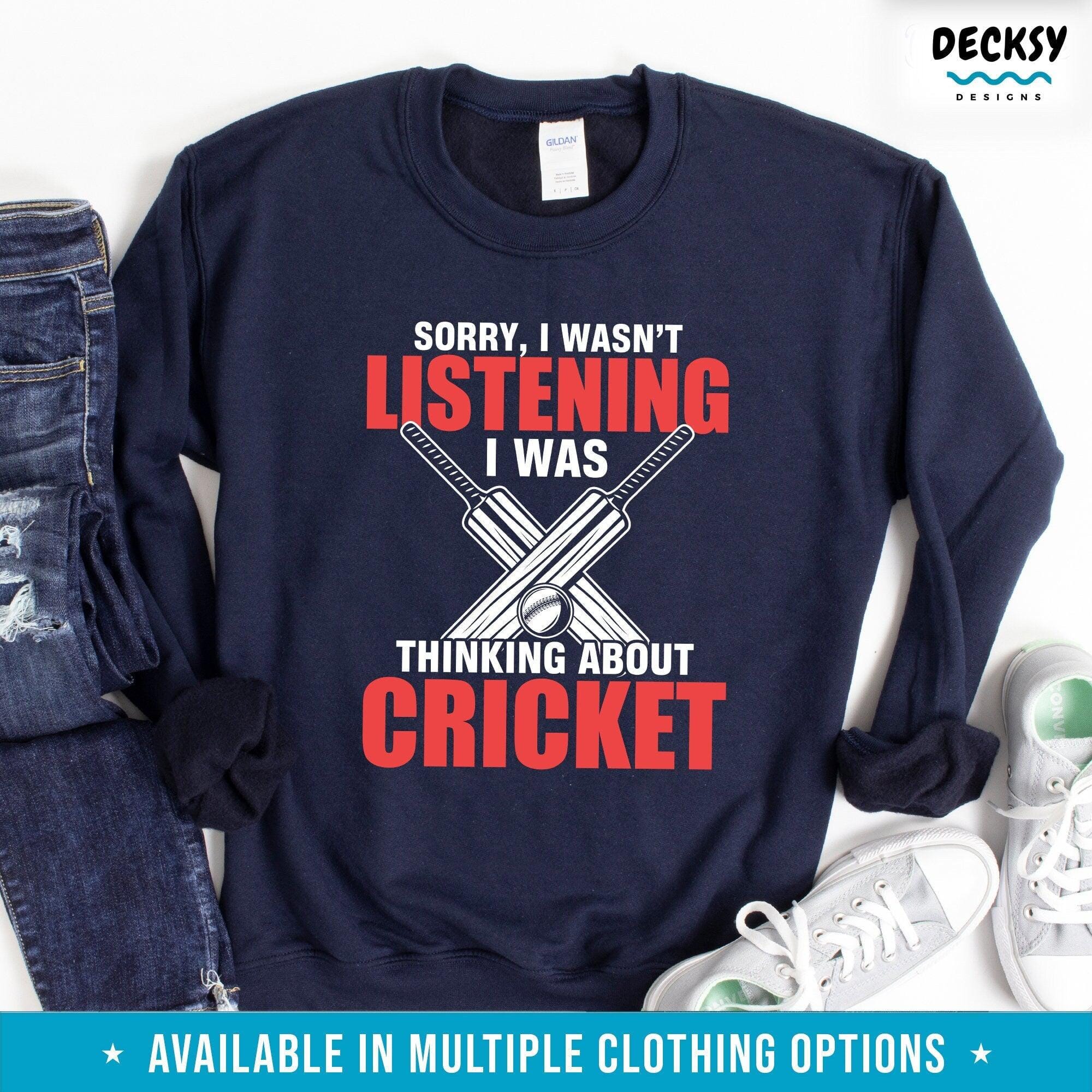 Cricket Shirt, Cricket Lover Gift-Clothing:Gender-Neutral Adult Clothing:Tops & Tees:T-shirts:Graphic Tees-DecksyDesigns