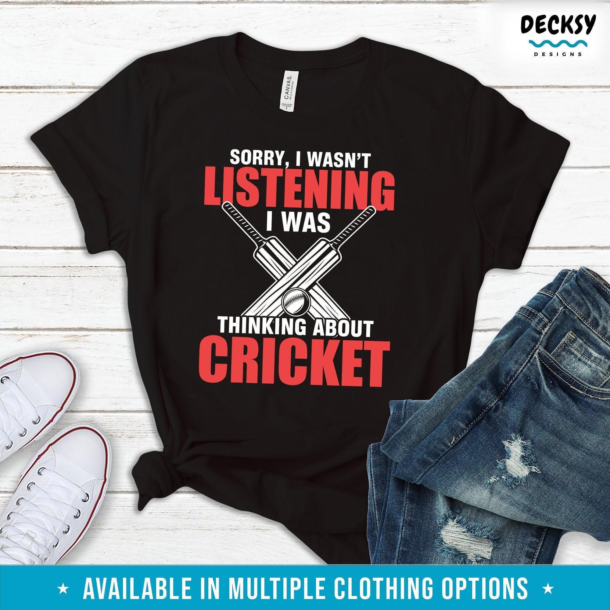 Cricket Shirt, Cricket Lover Gift-Clothing:Gender-Neutral Adult Clothing:Tops & Tees:T-shirts:Graphic Tees-DecksyDesigns