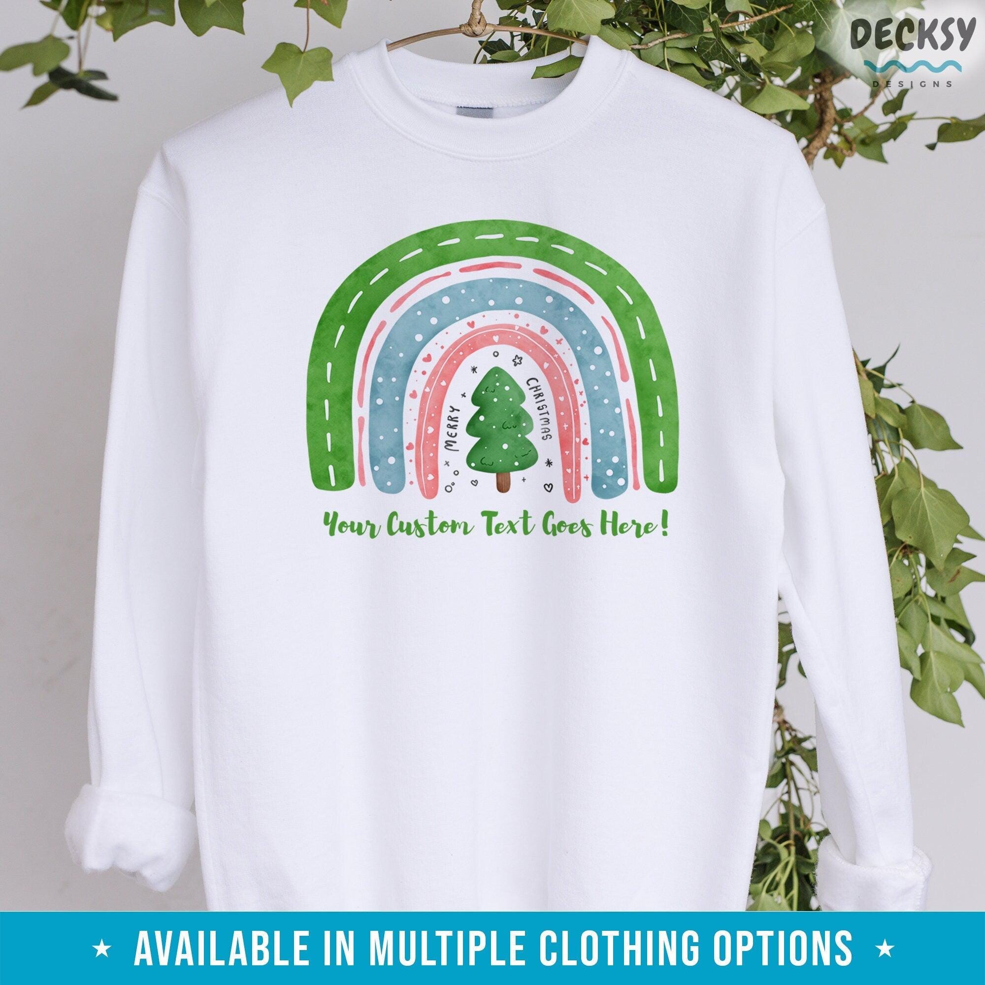 Custom Christmas Shirt, Personalised Xmas Gift-Clothing:Gender-Neutral Adult Clothing:Tops & Tees:T-shirts:Graphic Tees-DecksyDesigns