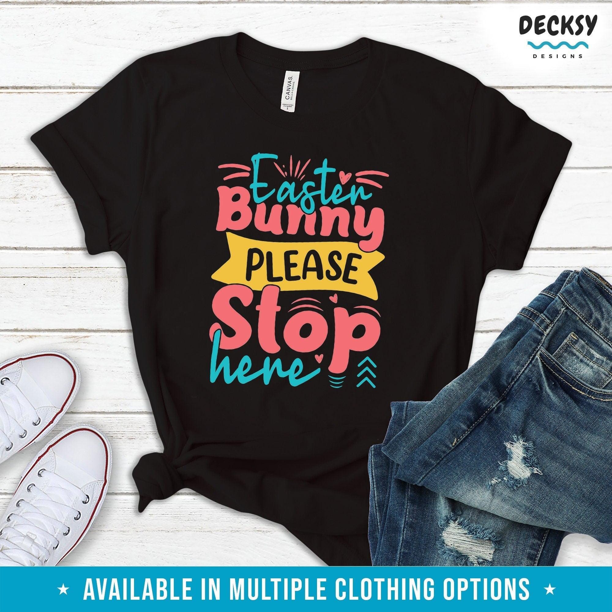 Cute Easter Bunny Shirts for Kids and Adults, Easter Day Gift-Clothing:Gender-Neutral Adult Clothing:Tops & Tees:T-shirts:Graphic Tees-DecksyDesigns