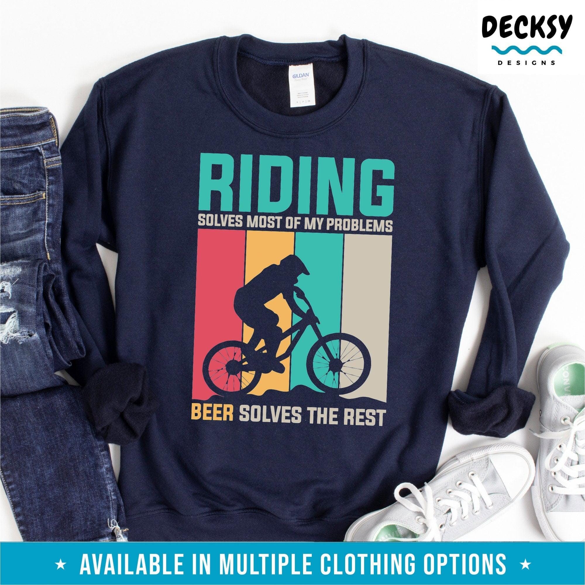 Cycling Shirt, Gift For Beer Lovers-Clothing:Gender-Neutral Adult Clothing:Tops & Tees:T-shirts:Graphic Tees-DecksyDesigns