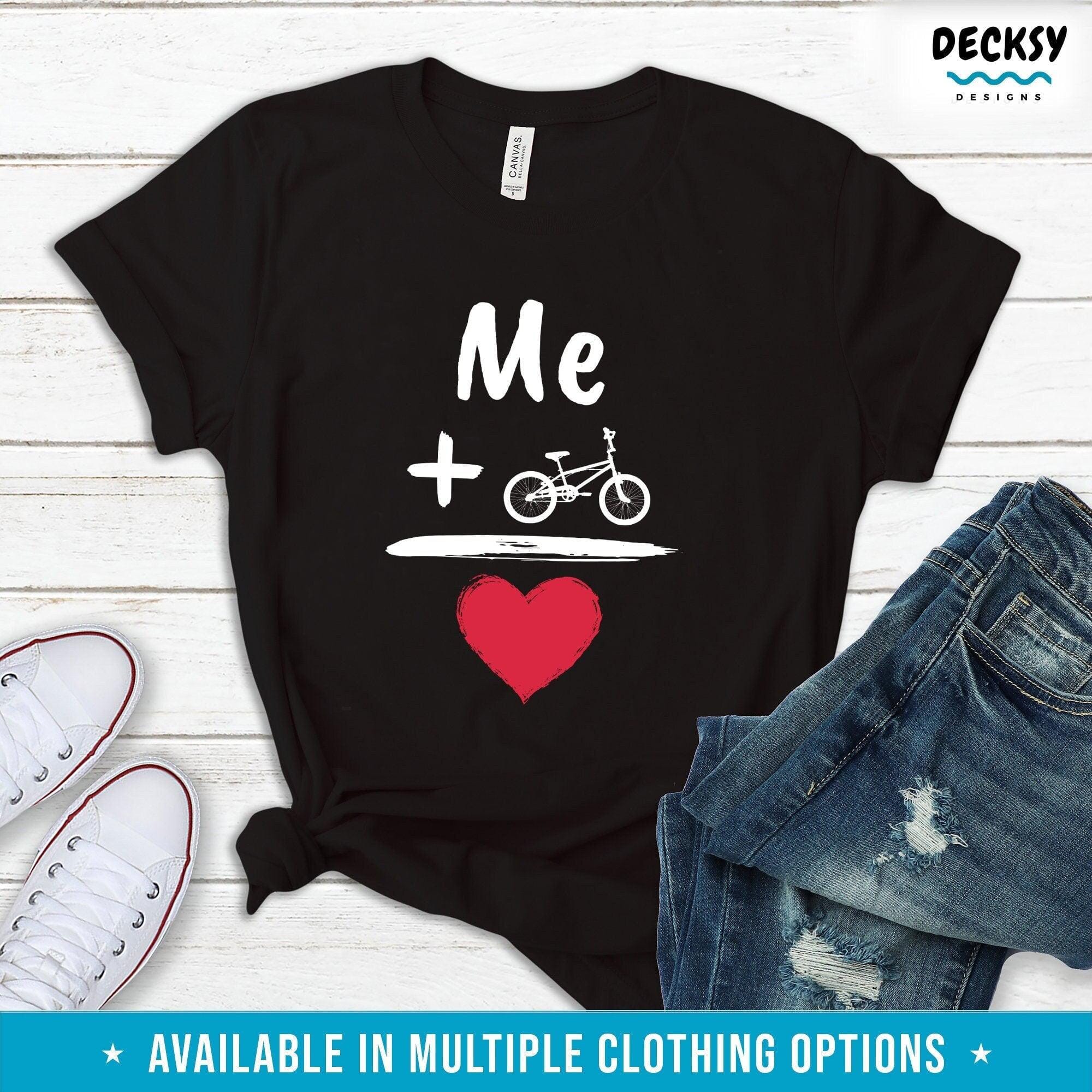 Cycling T Shirt, Bicycle Gift-Clothing:Gender-Neutral Adult Clothing:Tops & Tees:T-shirts:Graphic Tees-DecksyDesigns