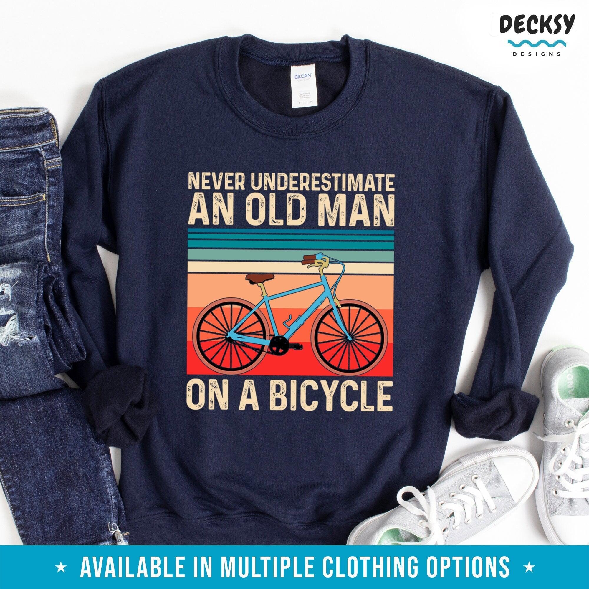 Cyclist Shirt, Cycling Dad Gift-Clothing:Gender-Neutral Adult Clothing:Tops & Tees:T-shirts:Graphic Tees-DecksyDesigns