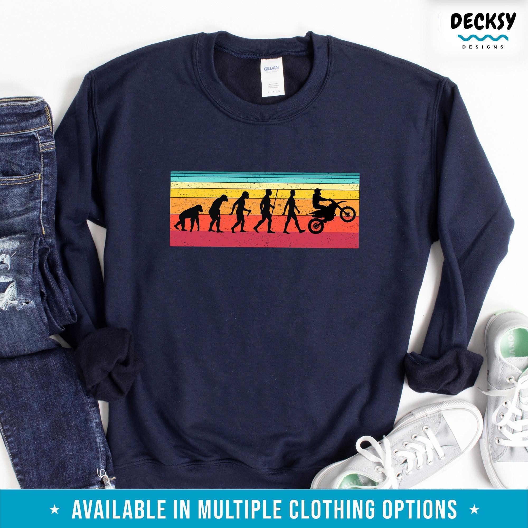 Dirt Bike Shirt, Funny Bike Rider Gift-Clothing:Gender-Neutral Adult Clothing:Tops & Tees:T-shirts:Graphic Tees-DecksyDesigns