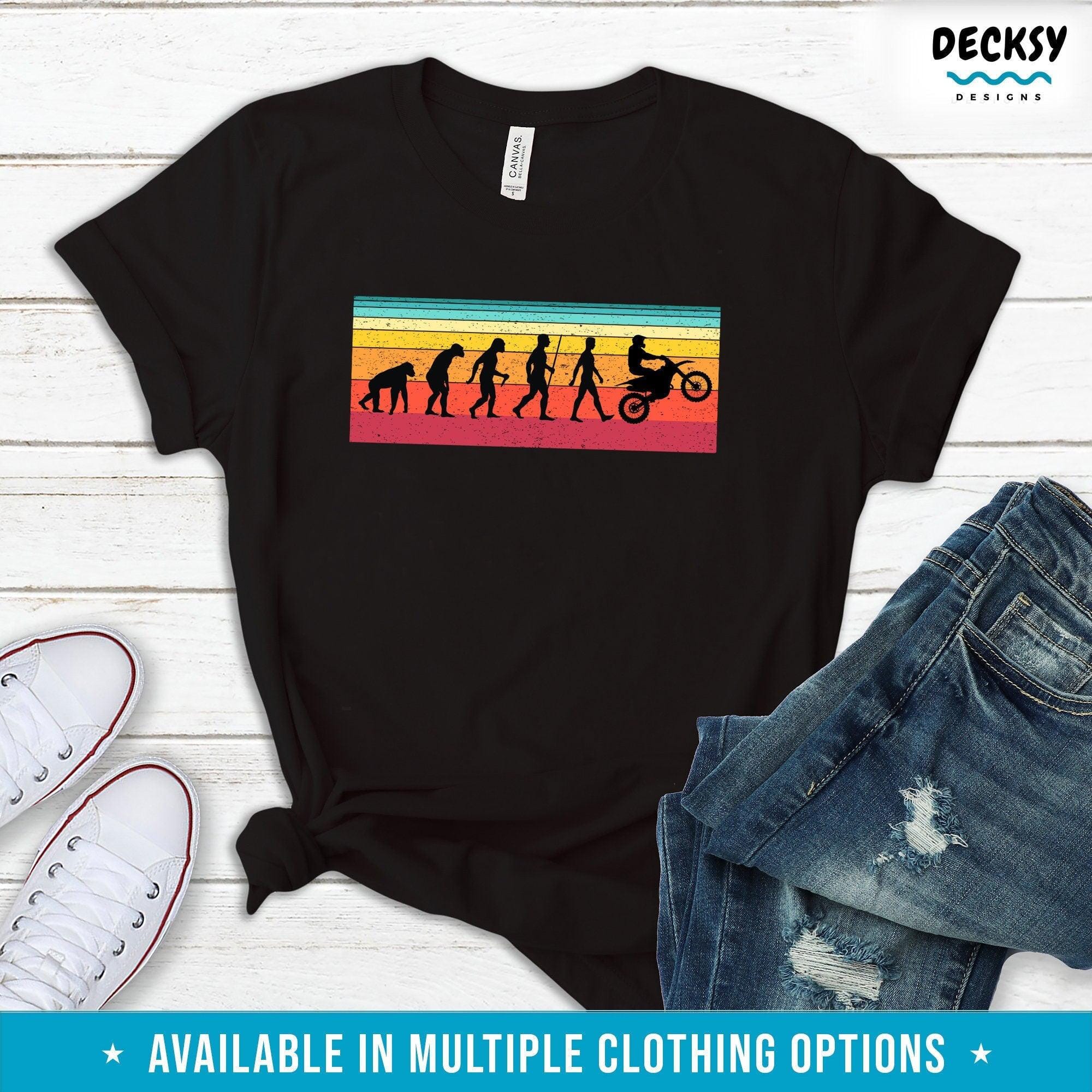 Dirt Bike Shirt, Funny Bike Rider Gift-Clothing:Gender-Neutral Adult Clothing:Tops & Tees:T-shirts:Graphic Tees-DecksyDesigns