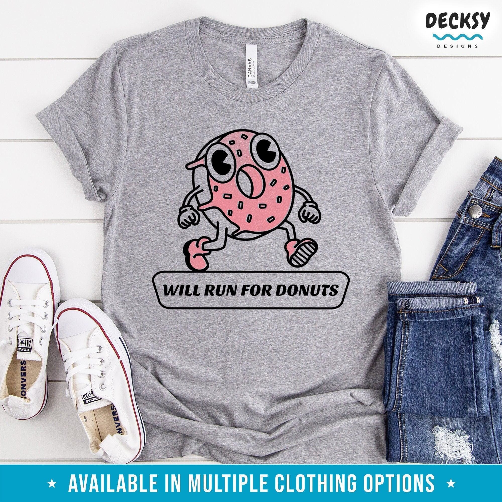 Donut Shirt, Funny Gym Gift-Clothing:Gender-Neutral Adult Clothing:Tops & Tees:T-shirts:Graphic Tees-DecksyDesigns