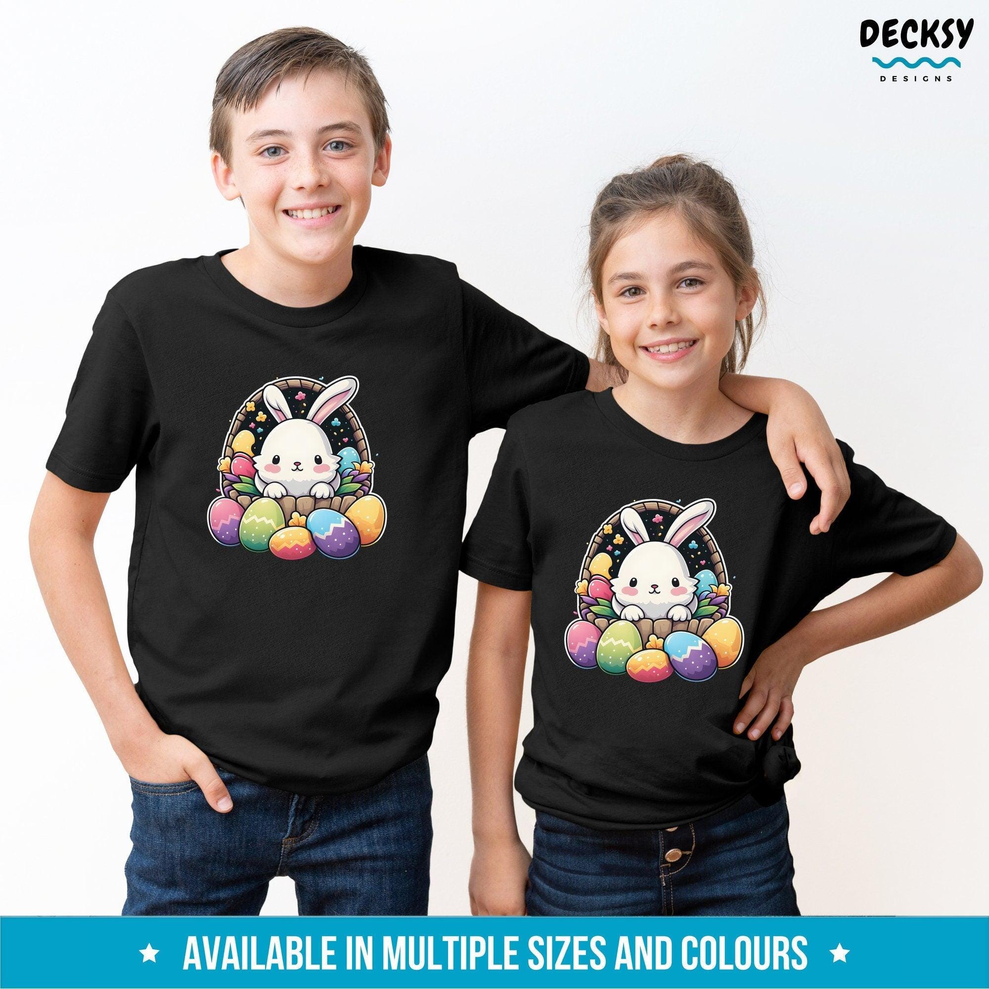 Easter Bunny Shirt, Kids Easter Gift-Clothing:Gender-Neutral Adult Clothing:Tops & Tees:T-shirts:Graphic Tees-DecksyDesigns