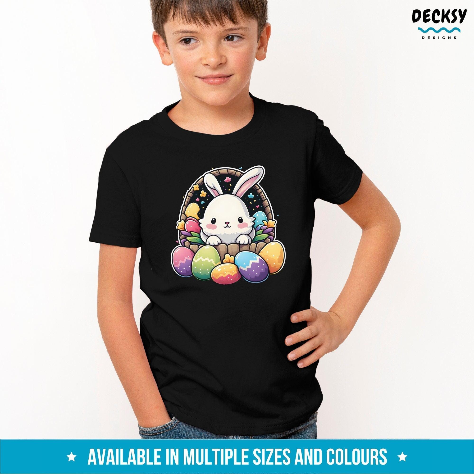 Easter Bunny Shirt, Kids Easter Gift-Clothing:Gender-Neutral Adult Clothing:Tops & Tees:T-shirts:Graphic Tees-DecksyDesigns