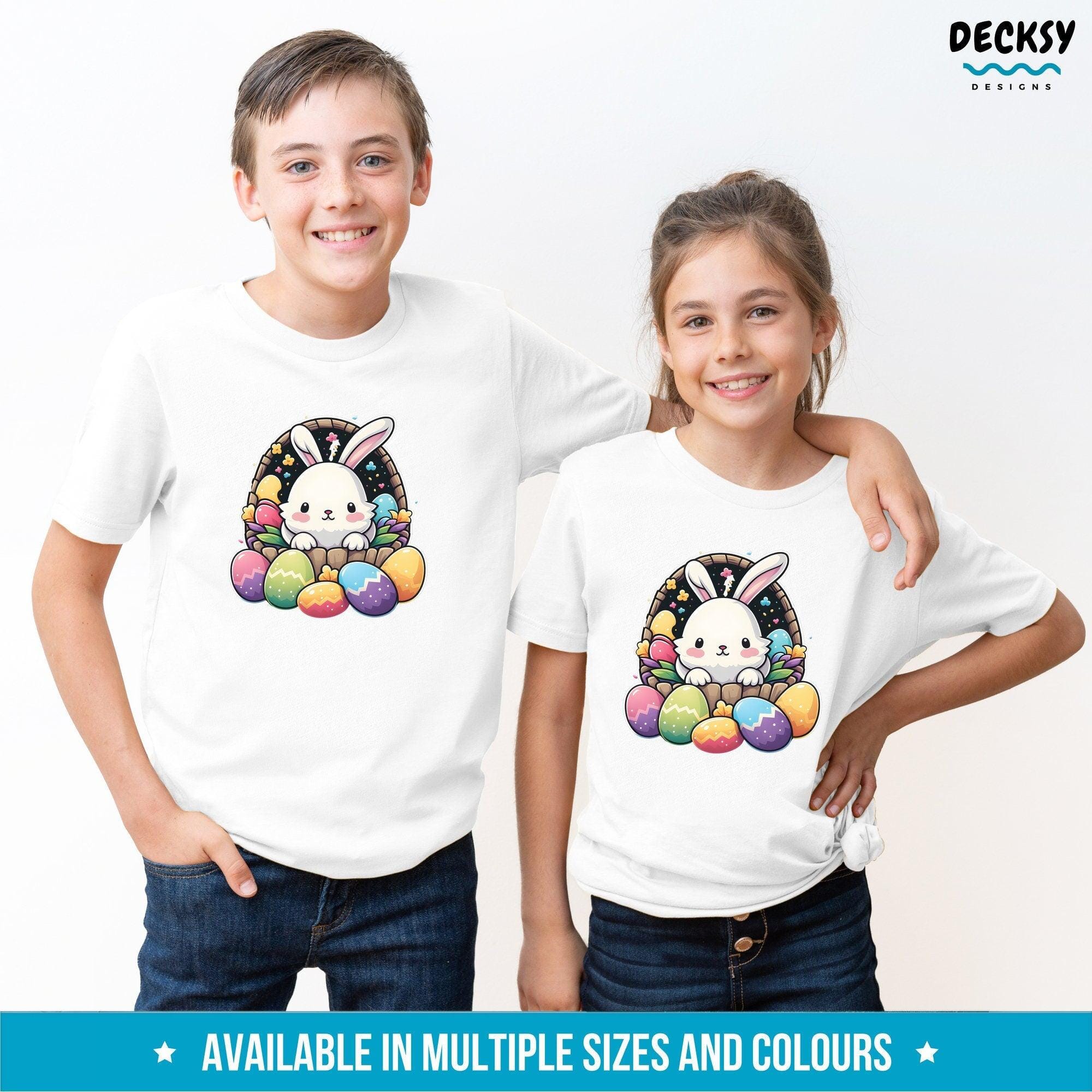 Easter Bunny Shirt, Kids Easter Gift-Clothing:Gender-Neutral Adult Clothing:Tops & Tees:T-shirts:Graphic Tees-DecksyDesigns