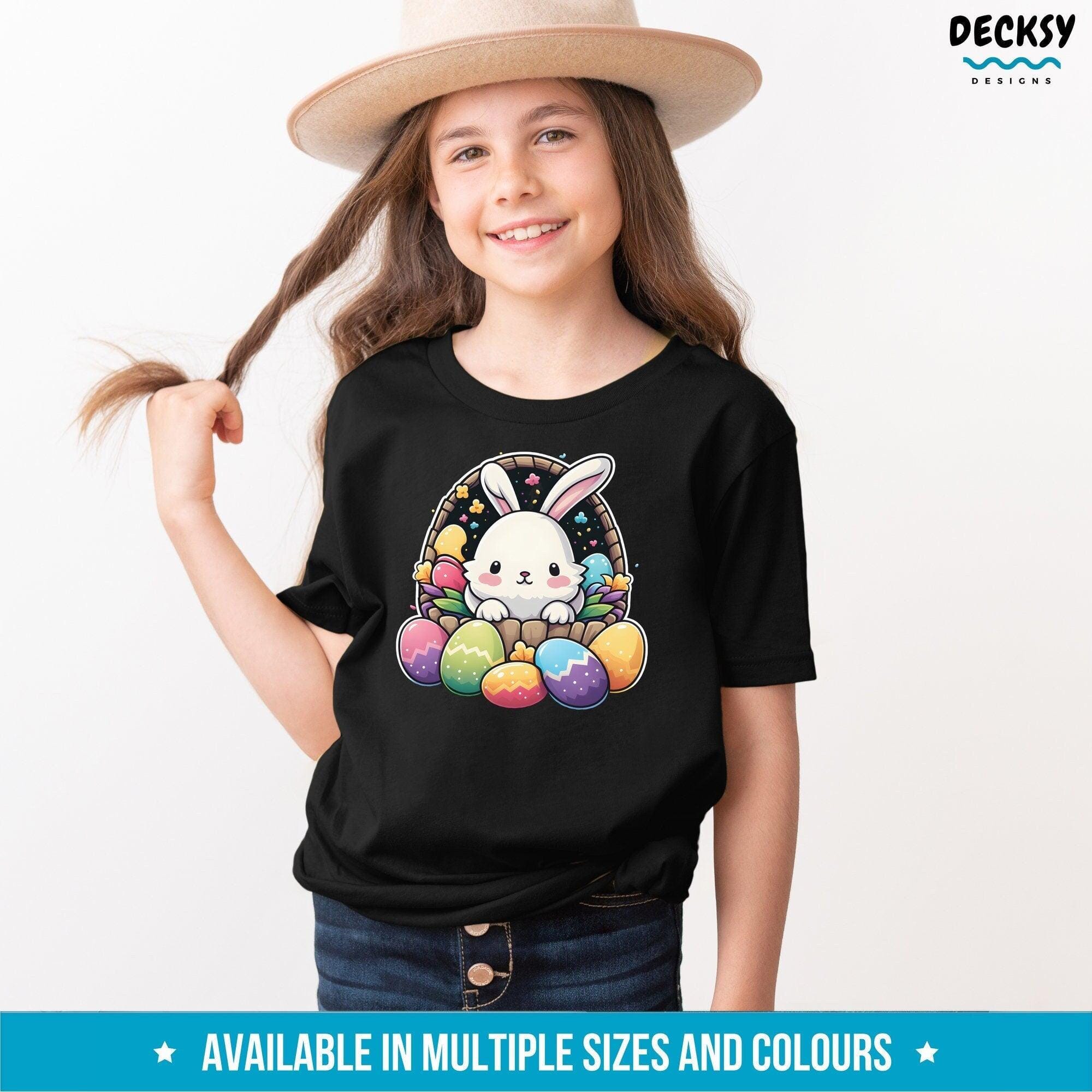 Easter Bunny Shirt, Kids Easter Gift-Clothing:Gender-Neutral Adult Clothing:Tops & Tees:T-shirts:Graphic Tees-DecksyDesigns