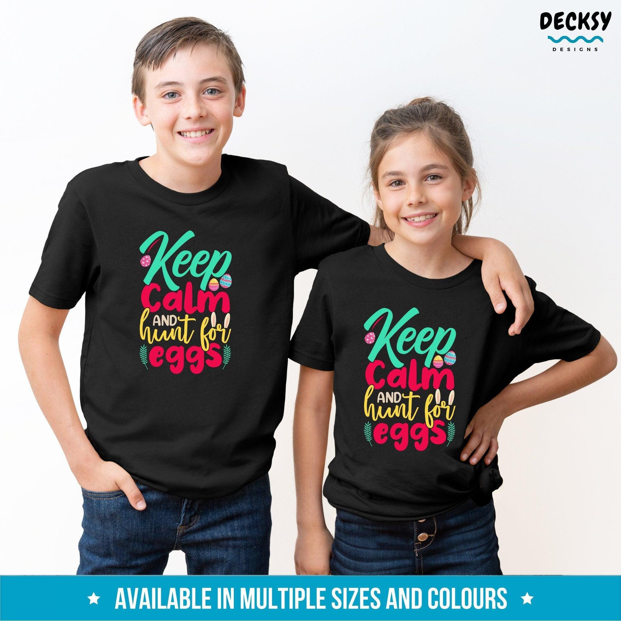 Easter Egg Hunt Shirt, Happy Easter Gift-Clothing:Gender-Neutral Adult Clothing:Tops & Tees:T-shirts:Graphic Tees-DecksyDesigns