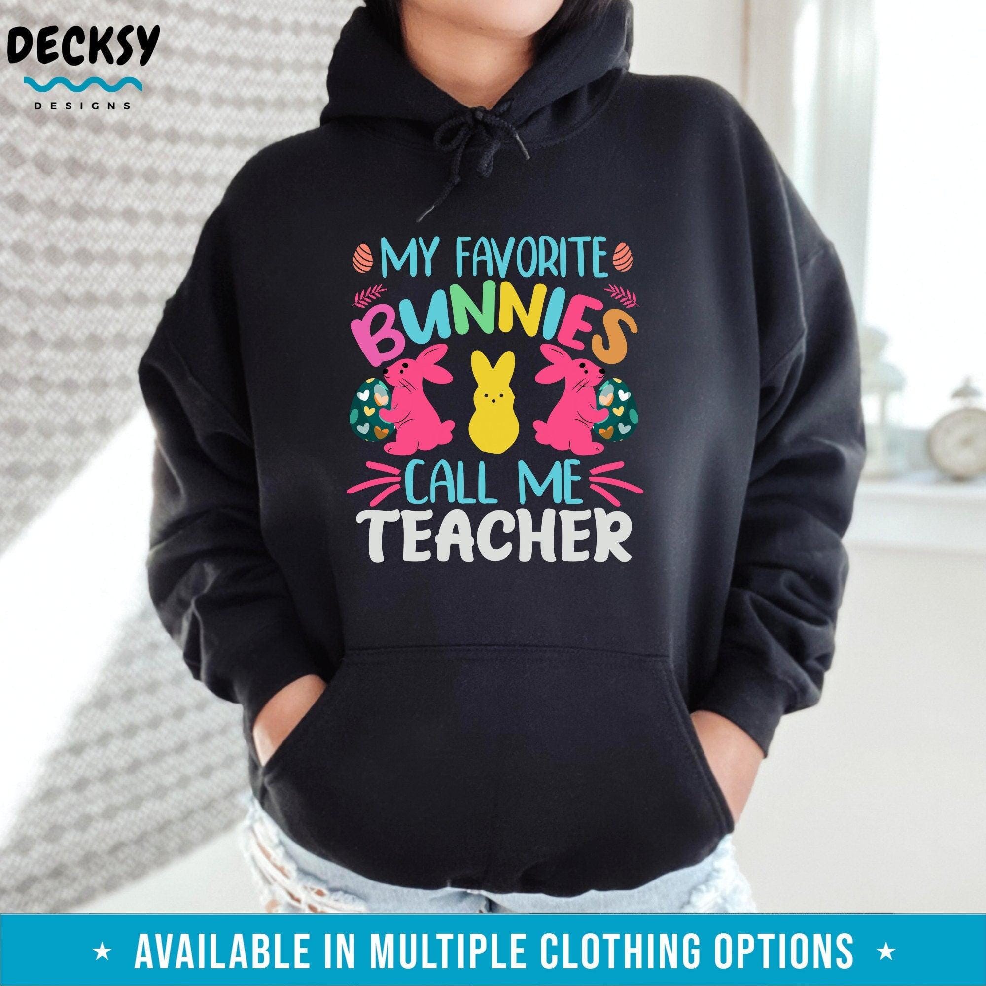 Easter Shirt Teacher, Cute Teacher Gifts-Clothing:Gender-Neutral Adult Clothing:Tops & Tees:T-shirts:Graphic Tees-DecksyDesigns