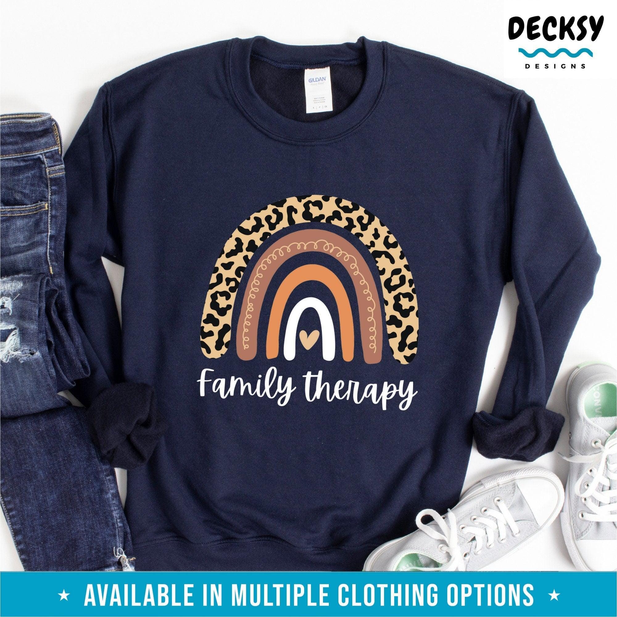 Family Therapy Shirt, Therapist Gift-Clothing:Gender-Neutral Adult Clothing:Tops & Tees:T-shirts:Graphic Tees-DecksyDesigns