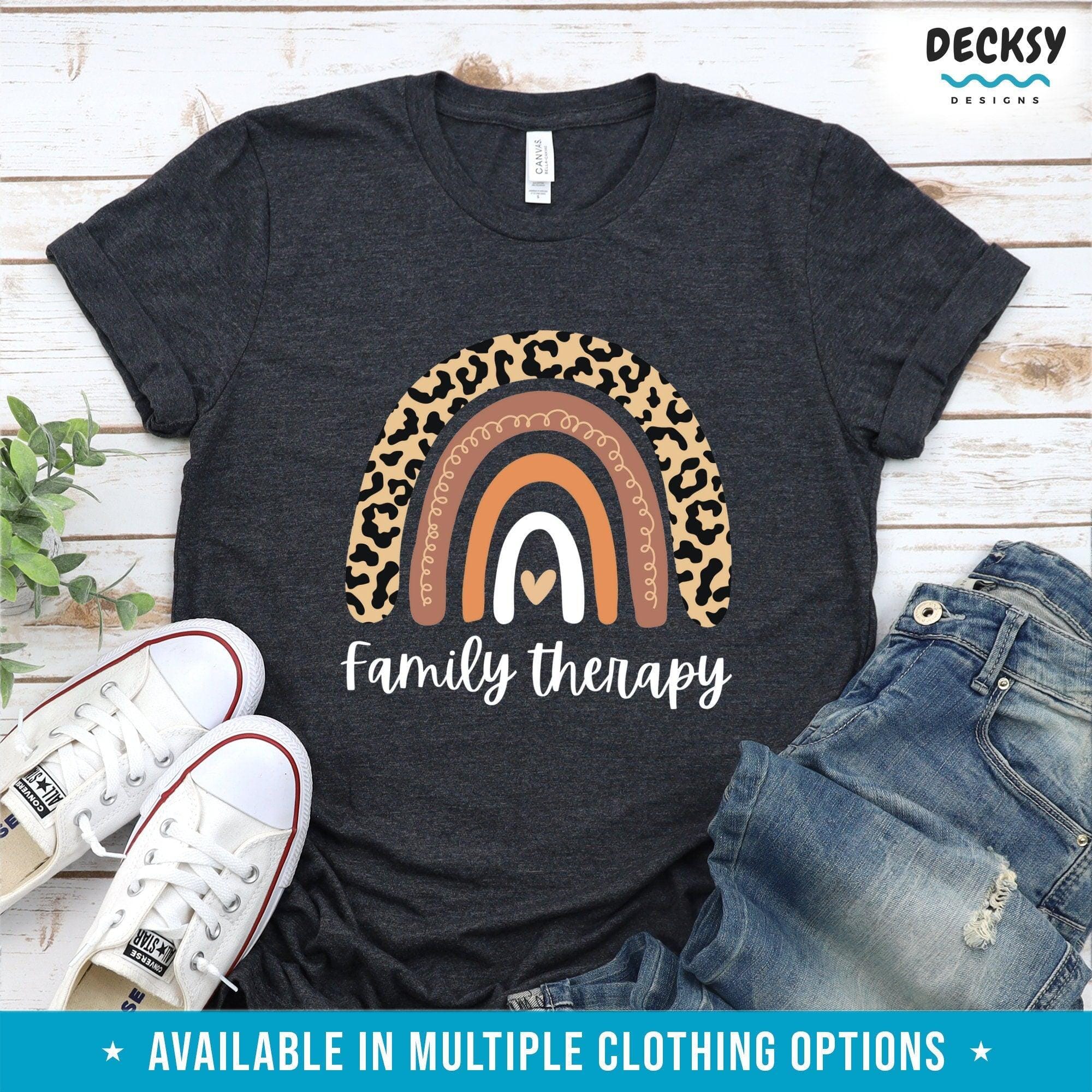 Family Therapy Shirt, Therapist Gift-Clothing:Gender-Neutral Adult Clothing:Tops & Tees:T-shirts:Graphic Tees-DecksyDesigns