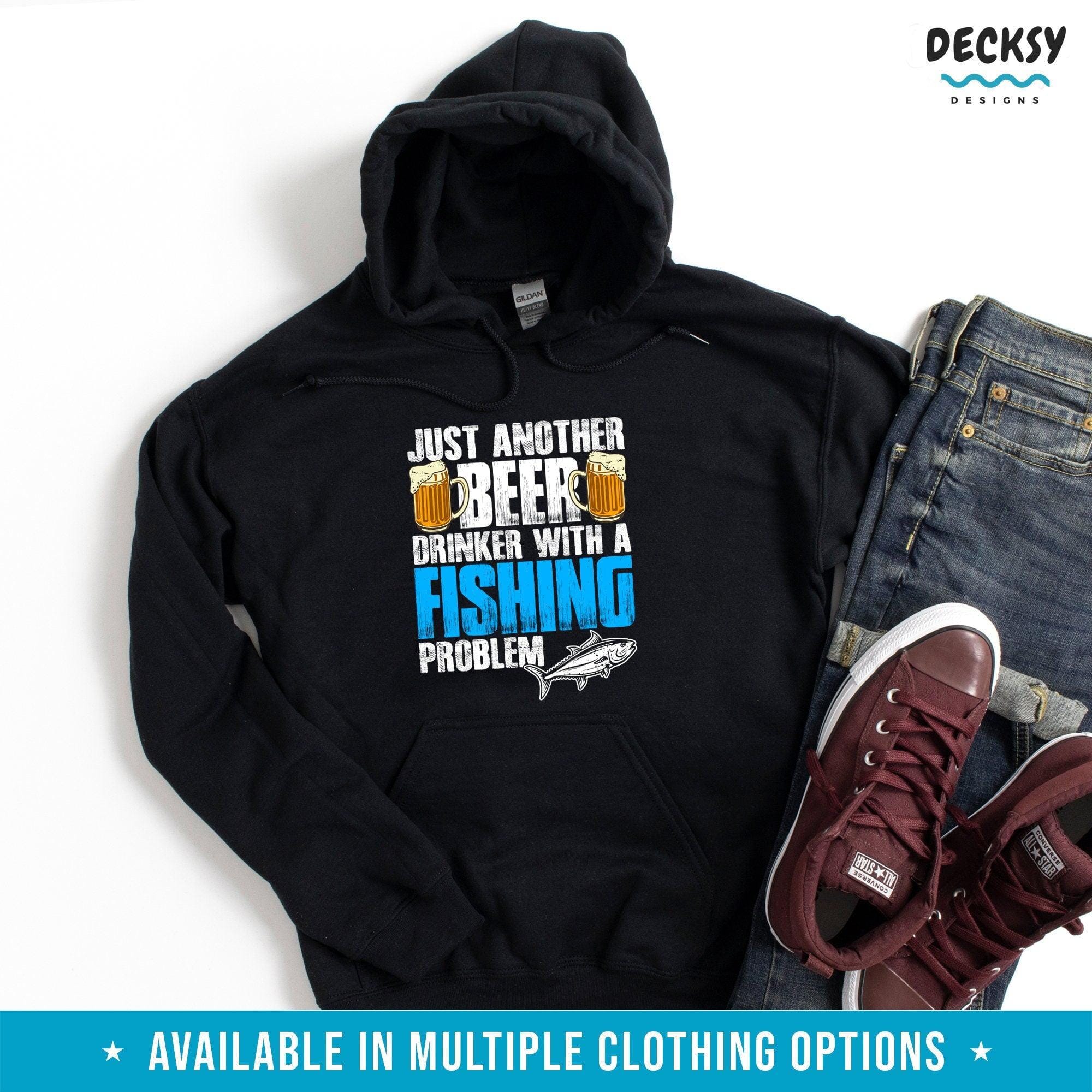 Fishing Shirt, Fisherman Gift-Clothing:Gender-Neutral Adult Clothing:Tops & Tees:T-shirts:Graphic Tees-DecksyDesigns
