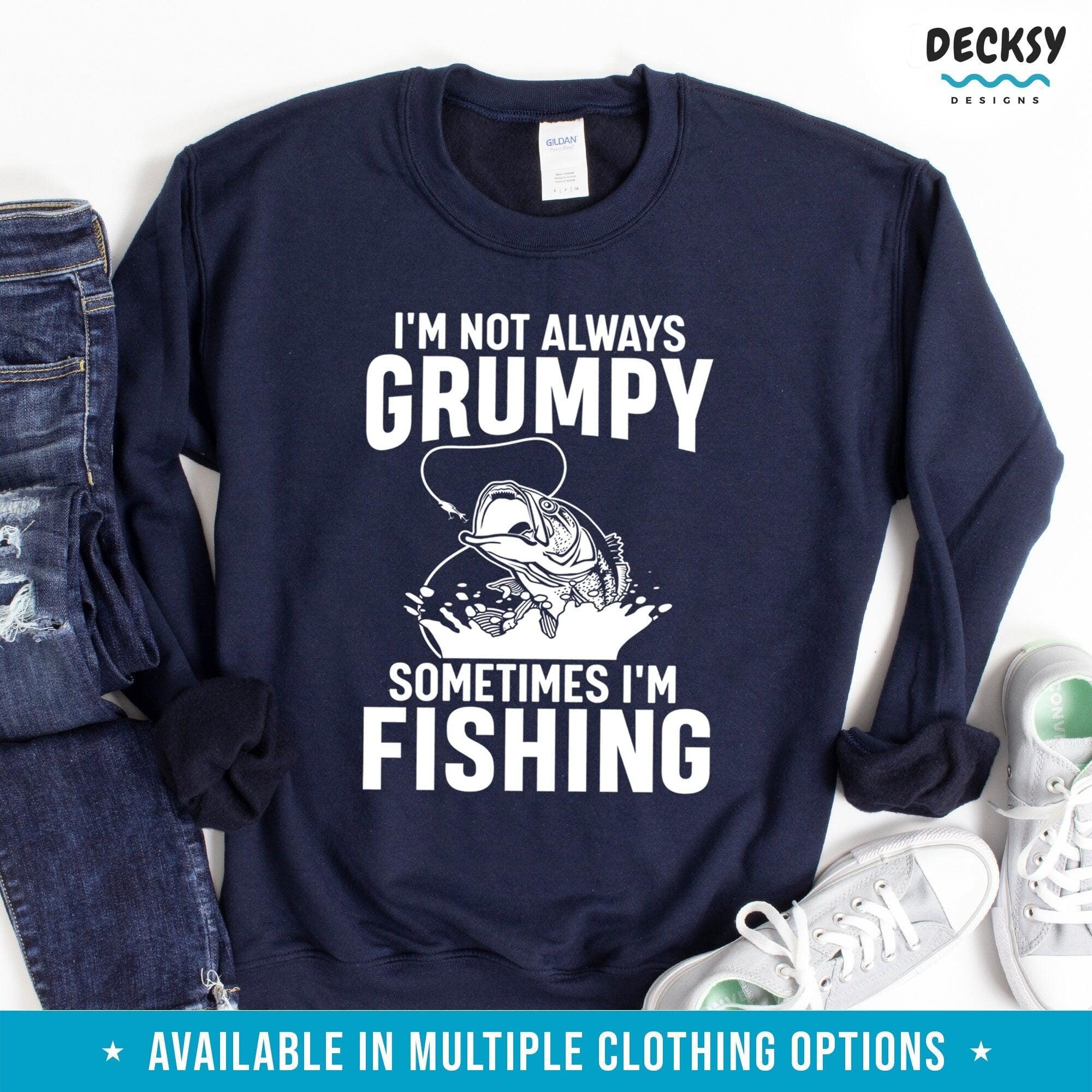 Fishing Tshirt, Gift for Fisherman-Clothing:Gender-Neutral Adult Clothing:Tops & Tees:T-shirts:Graphic Tees-DecksyDesigns