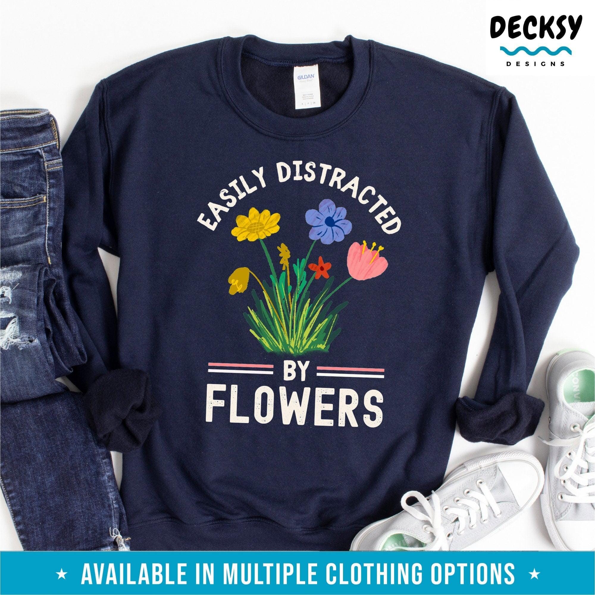 Flower Tshirt, Botanical Wildflowers Gift-Clothing:Gender-Neutral Adult Clothing:Tops & Tees:T-shirts:Graphic Tees-DecksyDesigns
