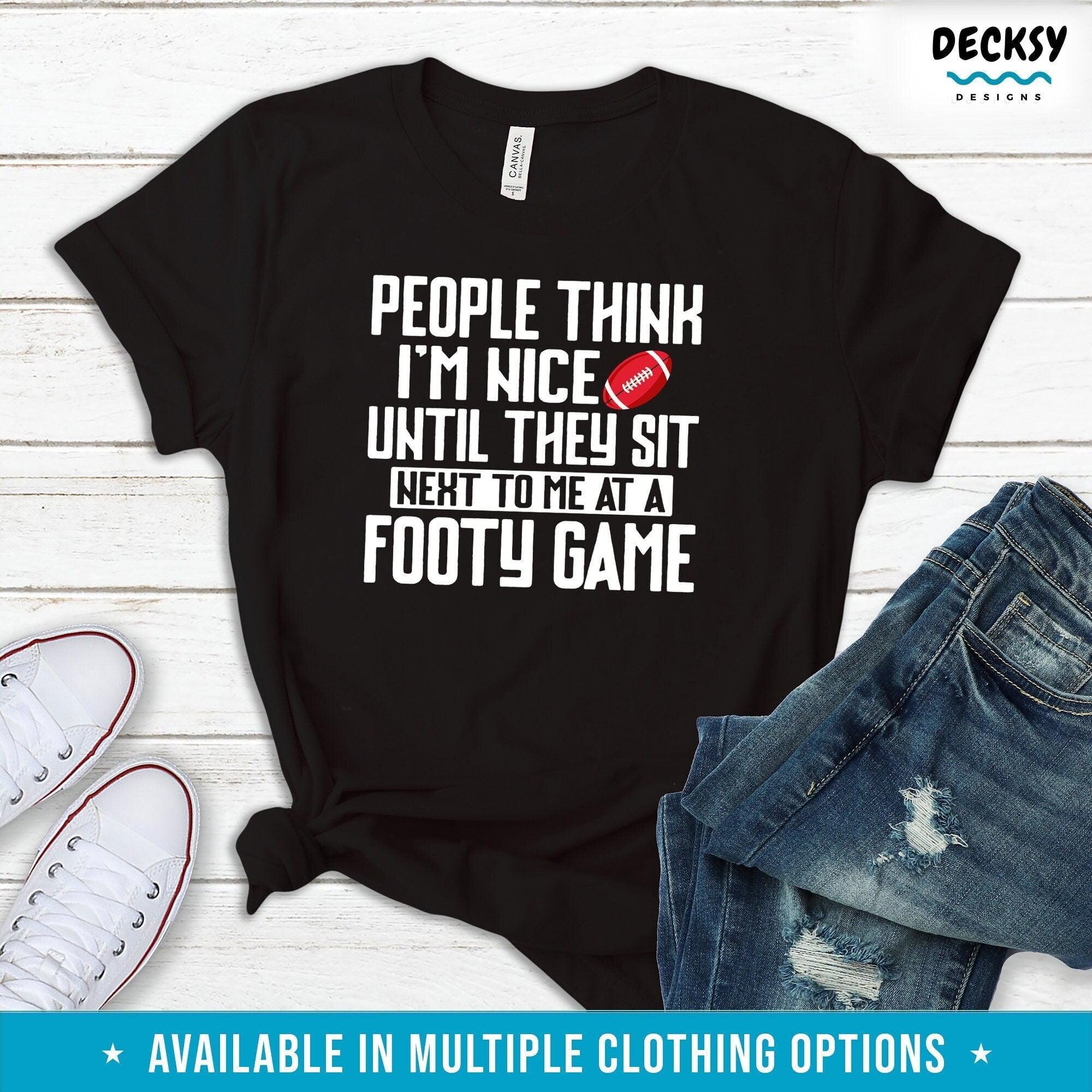 Football Lover Gift, Sports Shirt-Clothing:Gender-Neutral Adult Clothing:Tops & Tees:T-shirts:Graphic Tees-DecksyDesigns