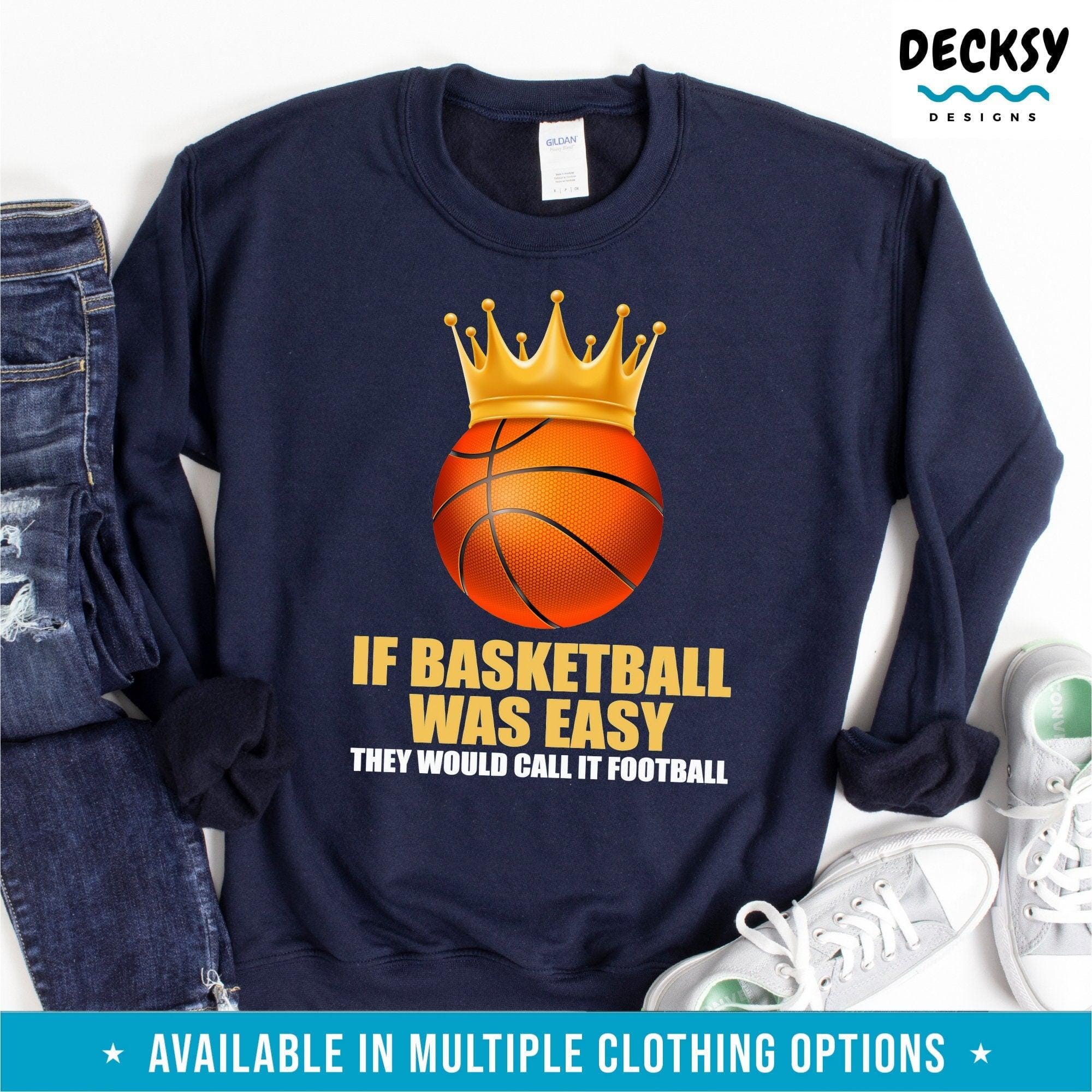 Funny Basketball Tshirt, Gift for Basketball Player-Clothing:Gender-Neutral Adult Clothing:Tops & Tees:T-shirts:Graphic Tees-DecksyDesigns