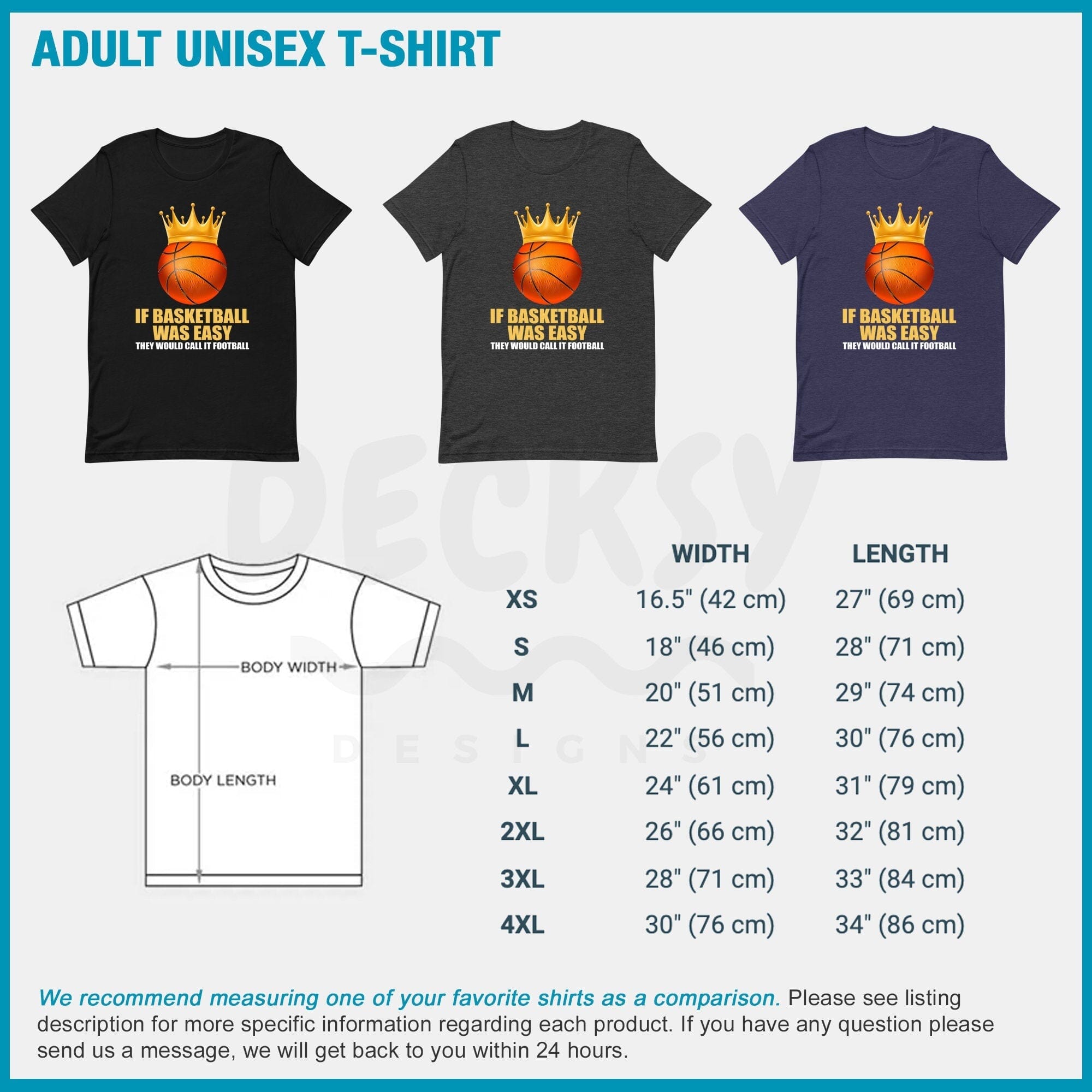 Funny Basketball Tshirt, Gift for Basketball Player-Clothing:Gender-Neutral Adult Clothing:Tops & Tees:T-shirts:Graphic Tees-DecksyDesigns