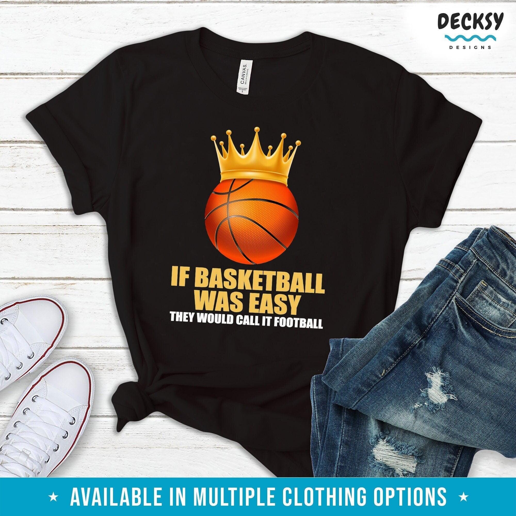 Funny Basketball Tshirt, Gift for Basketball Player-Clothing:Gender-Neutral Adult Clothing:Tops & Tees:T-shirts:Graphic Tees-DecksyDesigns