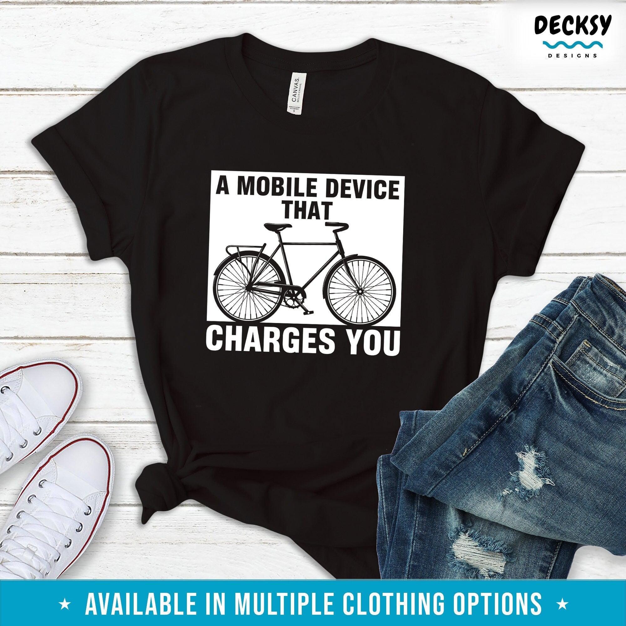 Funny Bike Shirt, Cycling Lover Gift-Clothing:Gender-Neutral Adult Clothing:Tops & Tees:T-shirts:Graphic Tees-DecksyDesigns