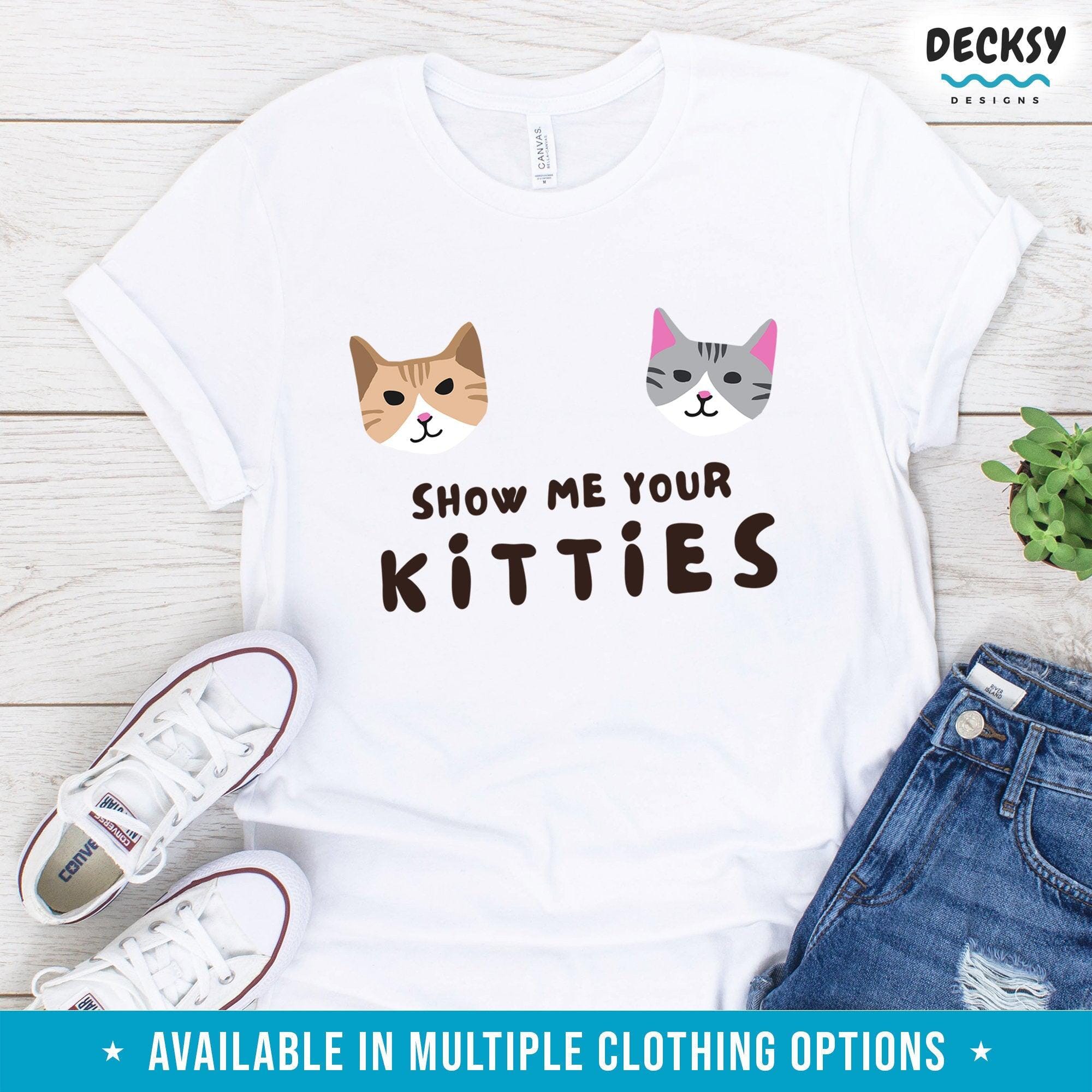 Funny Cat Tshirt, Gifts for Cat Lovers-Clothing:Gender-Neutral Adult Clothing:Tops & Tees:T-shirts:Graphic Tees-DecksyDesigns