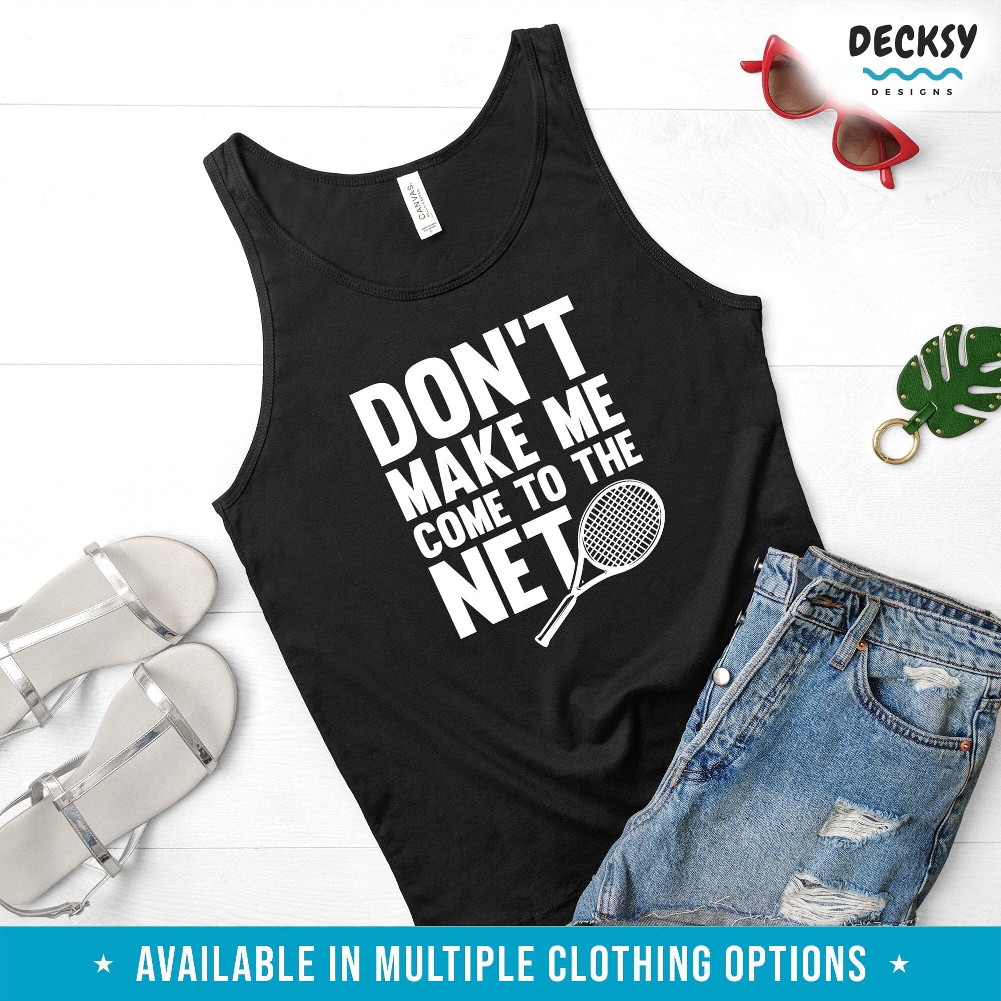 Funny Tennis Shirt, Tennis Player Gift-Clothing:Gender-Neutral Adult Clothing:Tops & Tees:T-shirts:Graphic Tees-DecksyDesigns