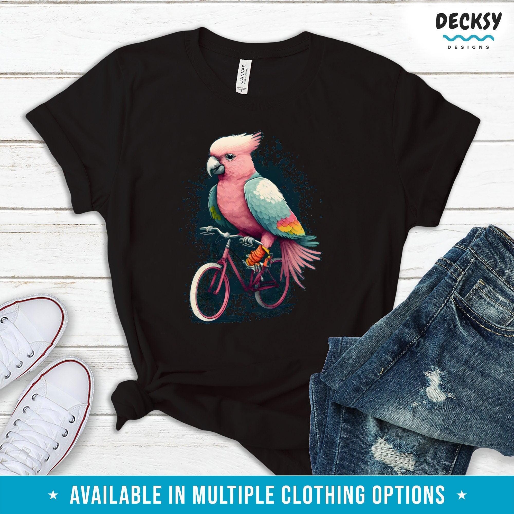 Galah Cockatoo Shirt, Cyclist Gift,-Clothing:Gender-Neutral Adult Clothing:Tops & Tees:T-shirts:Graphic Tees-DecksyDesigns