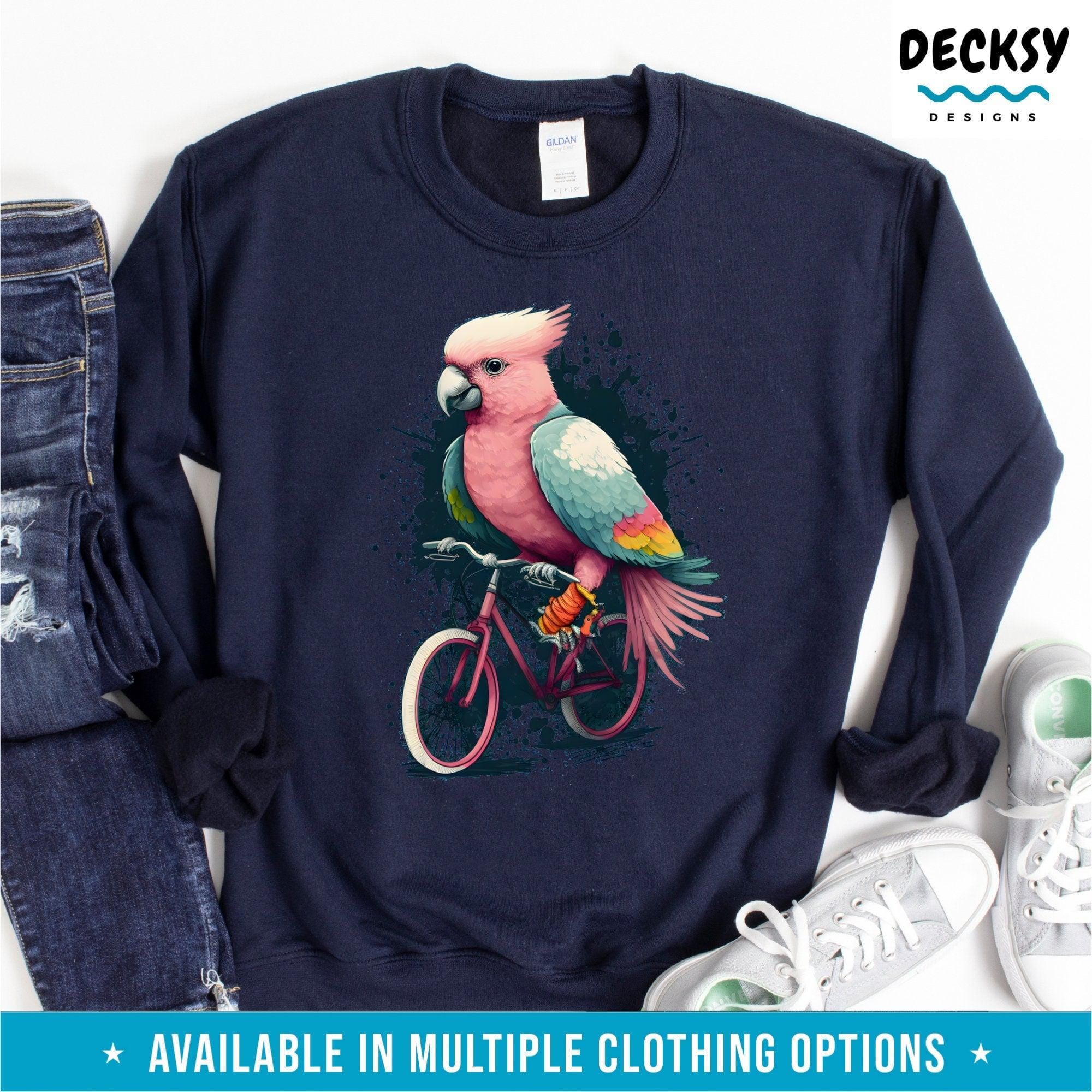 Galah Cockatoo Shirt, Cyclist Gift,-Clothing:Gender-Neutral Adult Clothing:Tops & Tees:T-shirts:Graphic Tees-DecksyDesigns