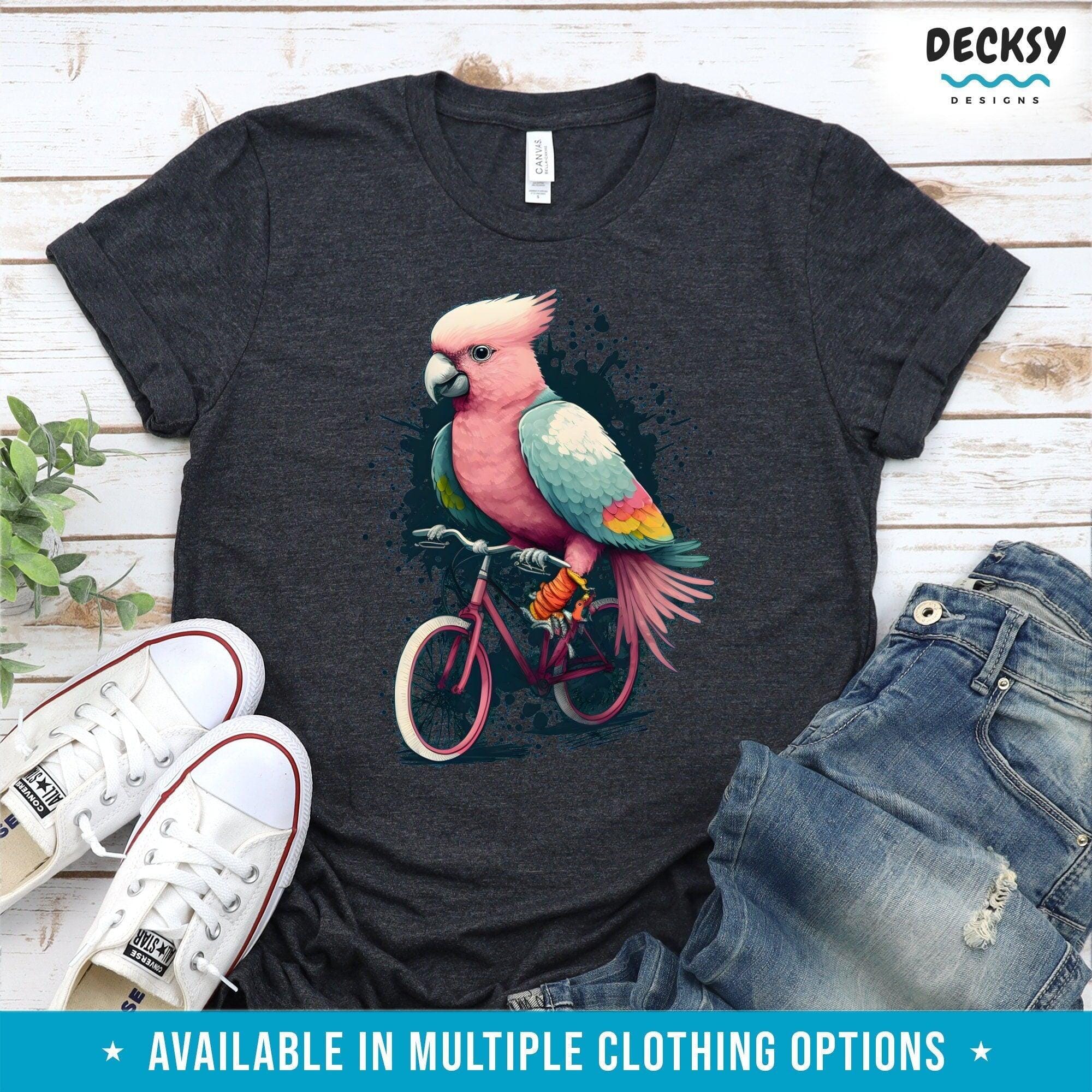 Galah Cockatoo Shirt, Cyclist Gift,-Clothing:Gender-Neutral Adult Clothing:Tops & Tees:T-shirts:Graphic Tees-DecksyDesigns